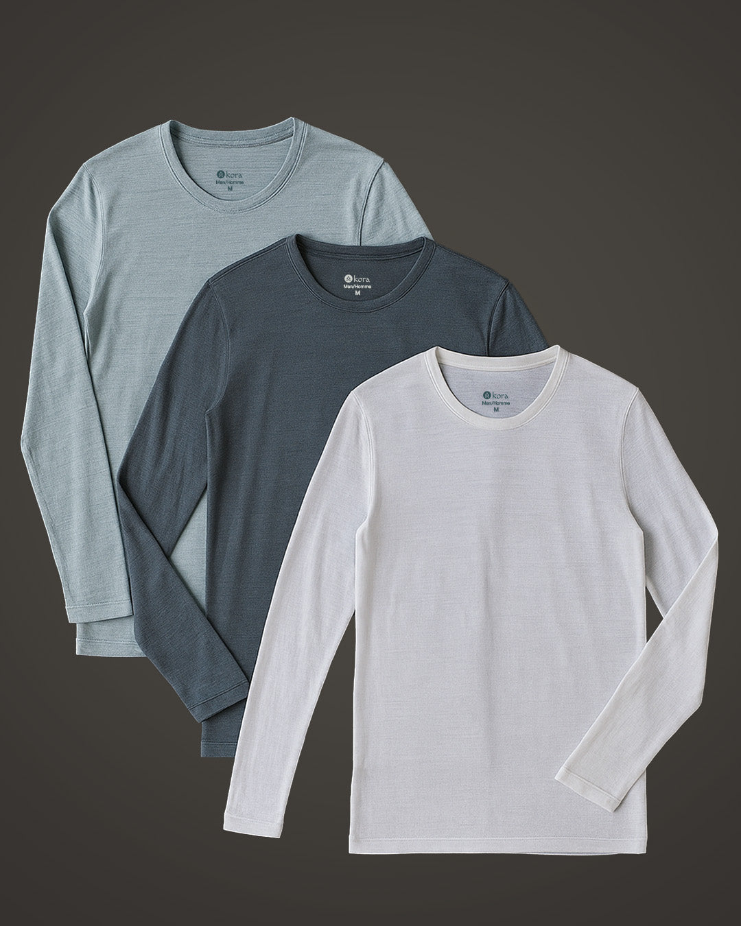 Men’s Halo Long Sleeve Crew - 3 pack