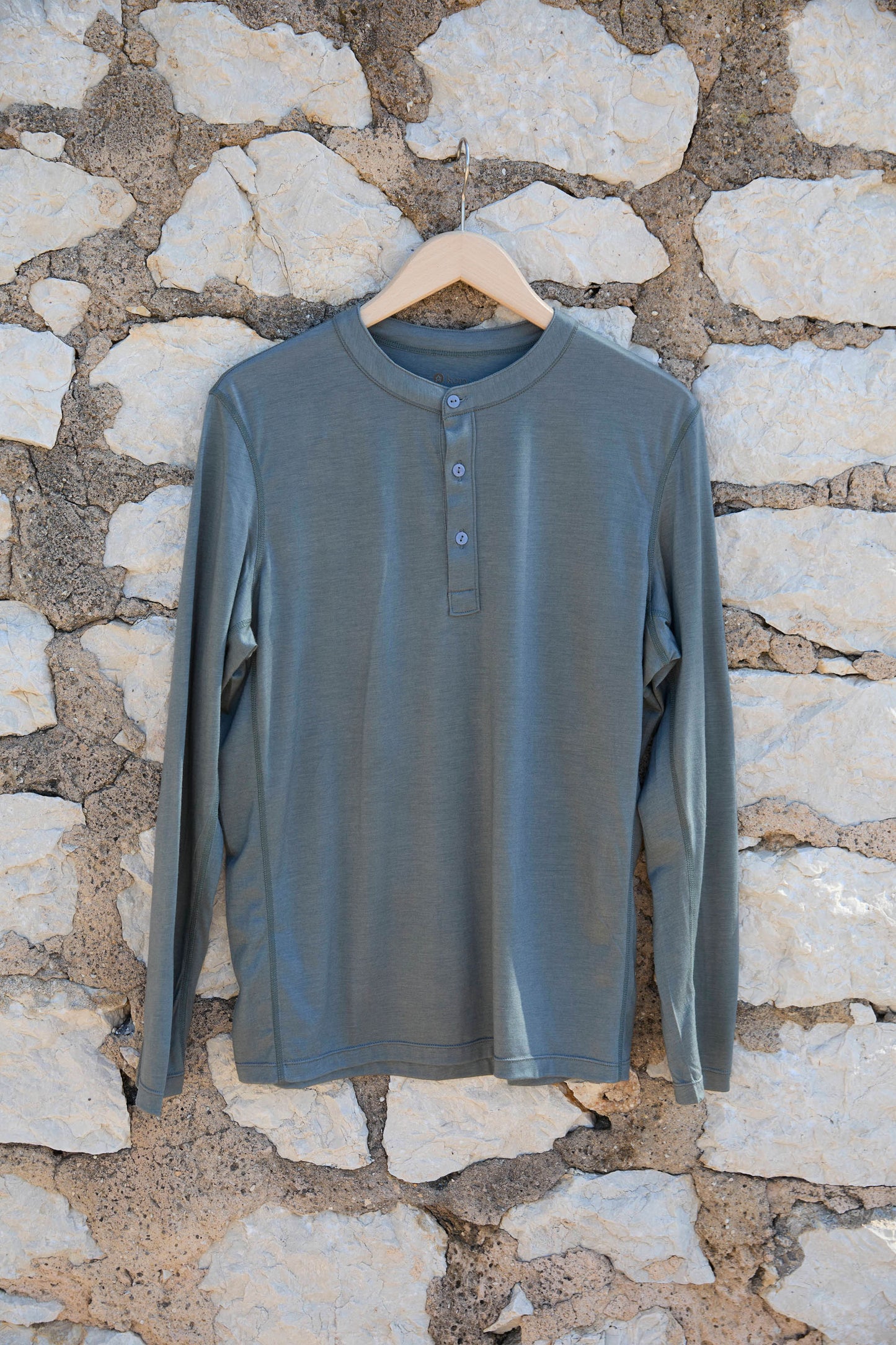 Men’s Halo Long Sleeve Henley 3 pack - Riverstone