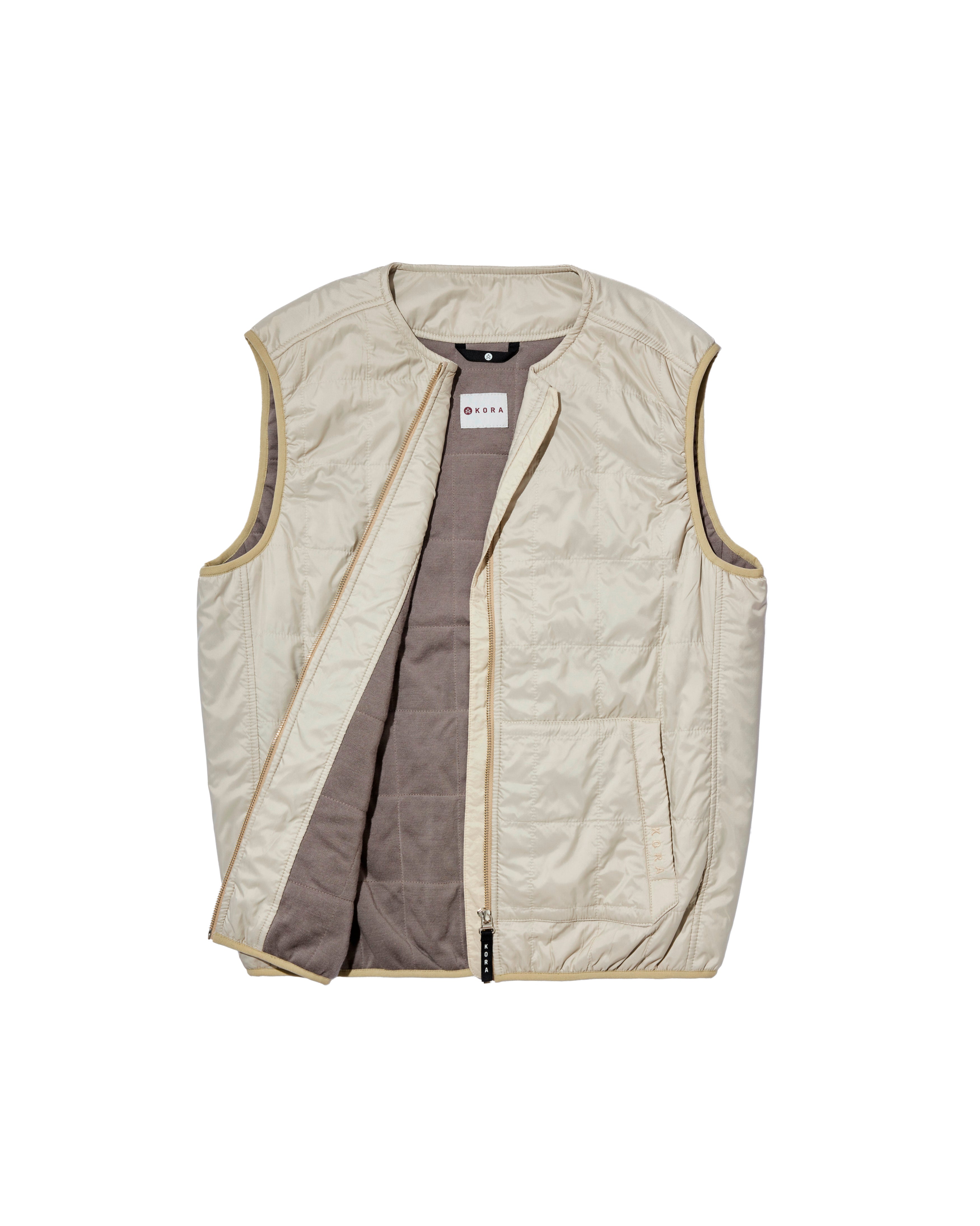 Men's Haven Sleeveless Vest - Bone
