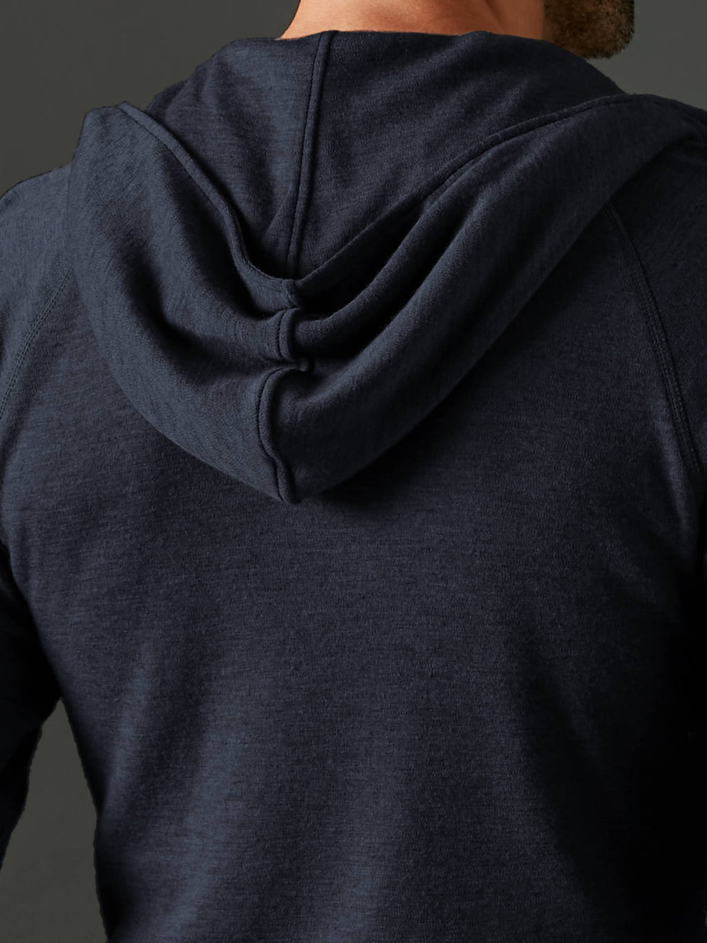 Men's Liberty Yak Wool Zip Hoodie - Midnight Navy