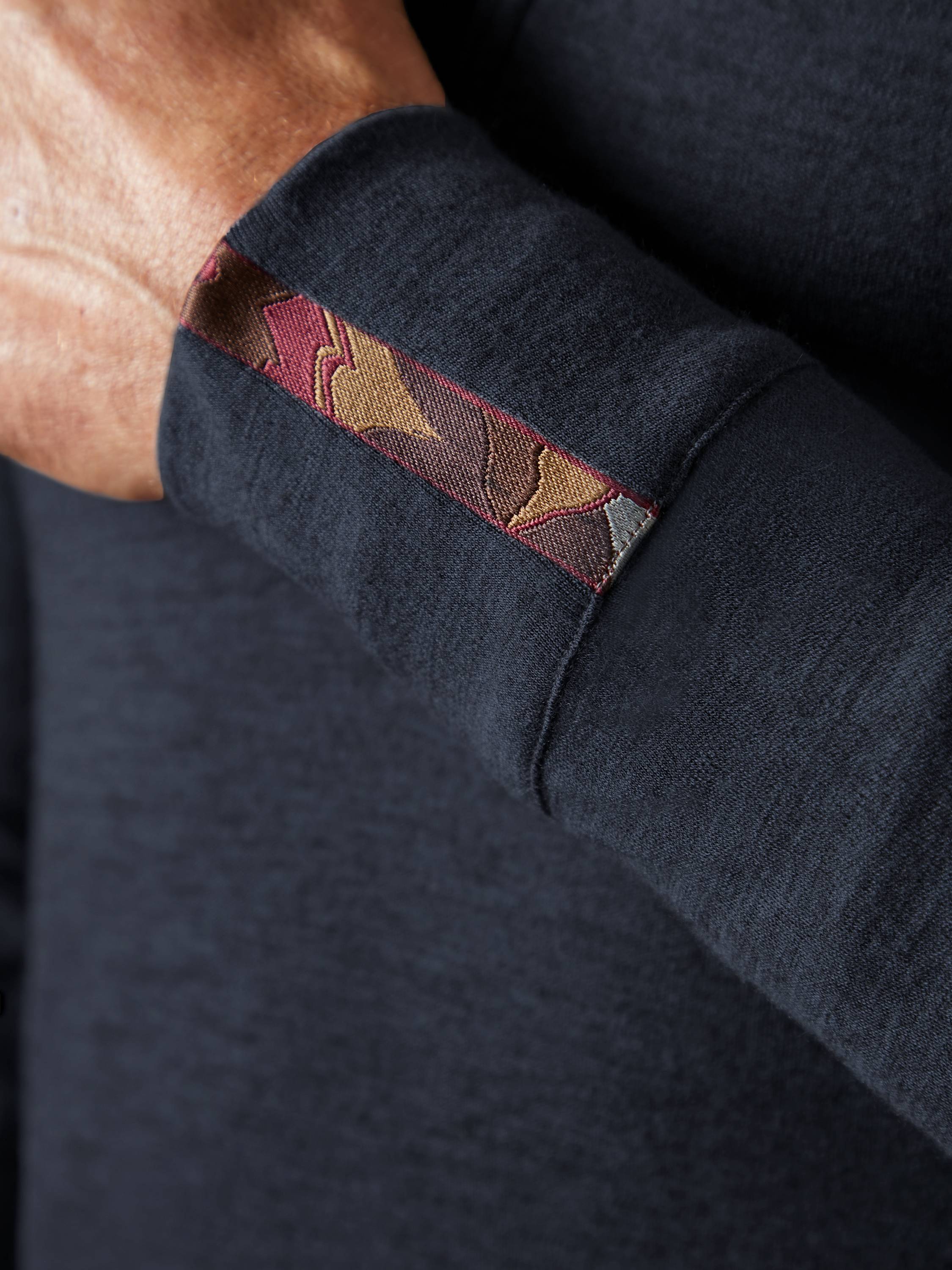 Men's Liberty Yak Wool Zip Hoodie - Midnight Navy