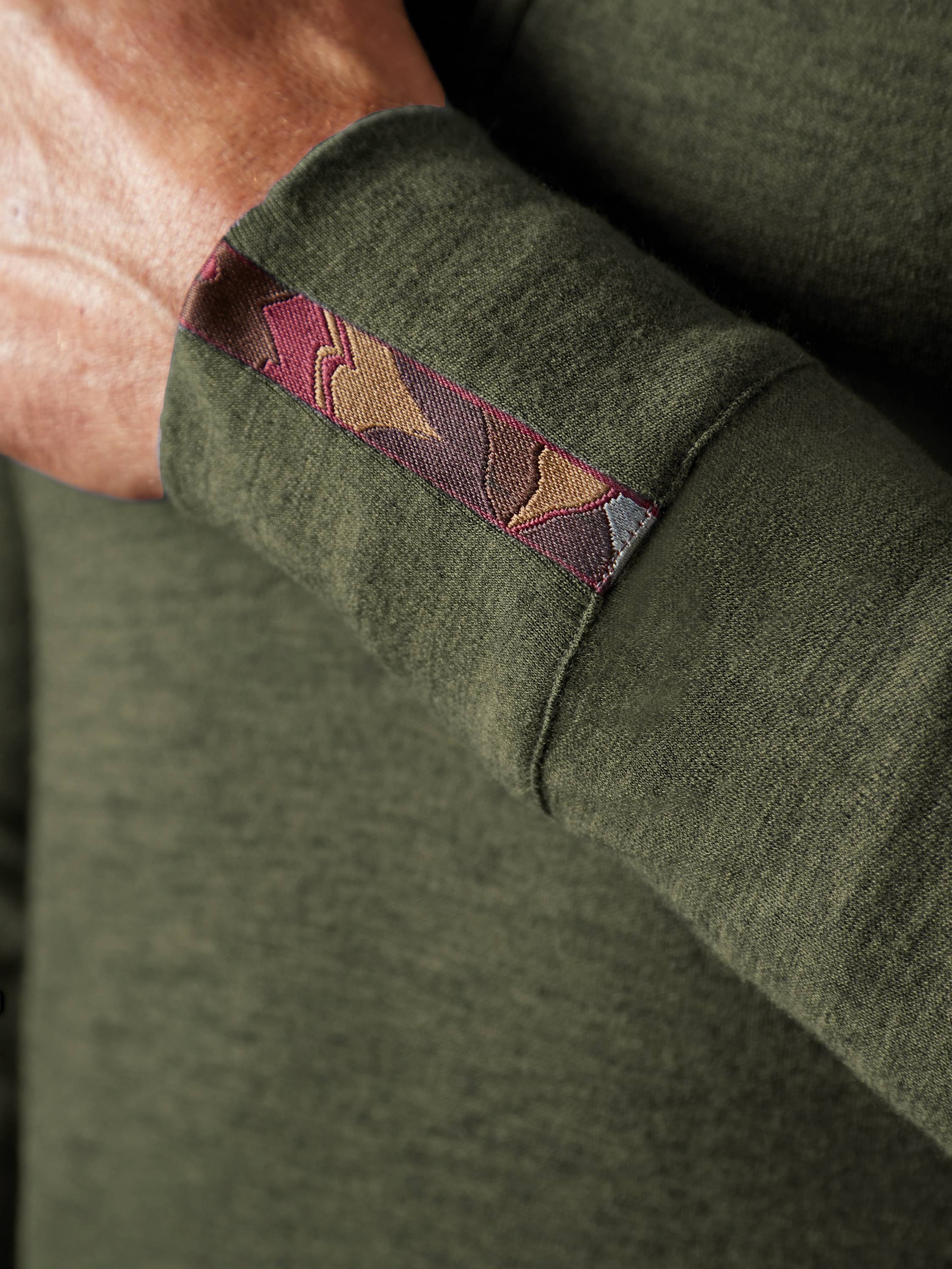 Men's Liberty Yak Wool Zip Hoodie - Deep Forest Green