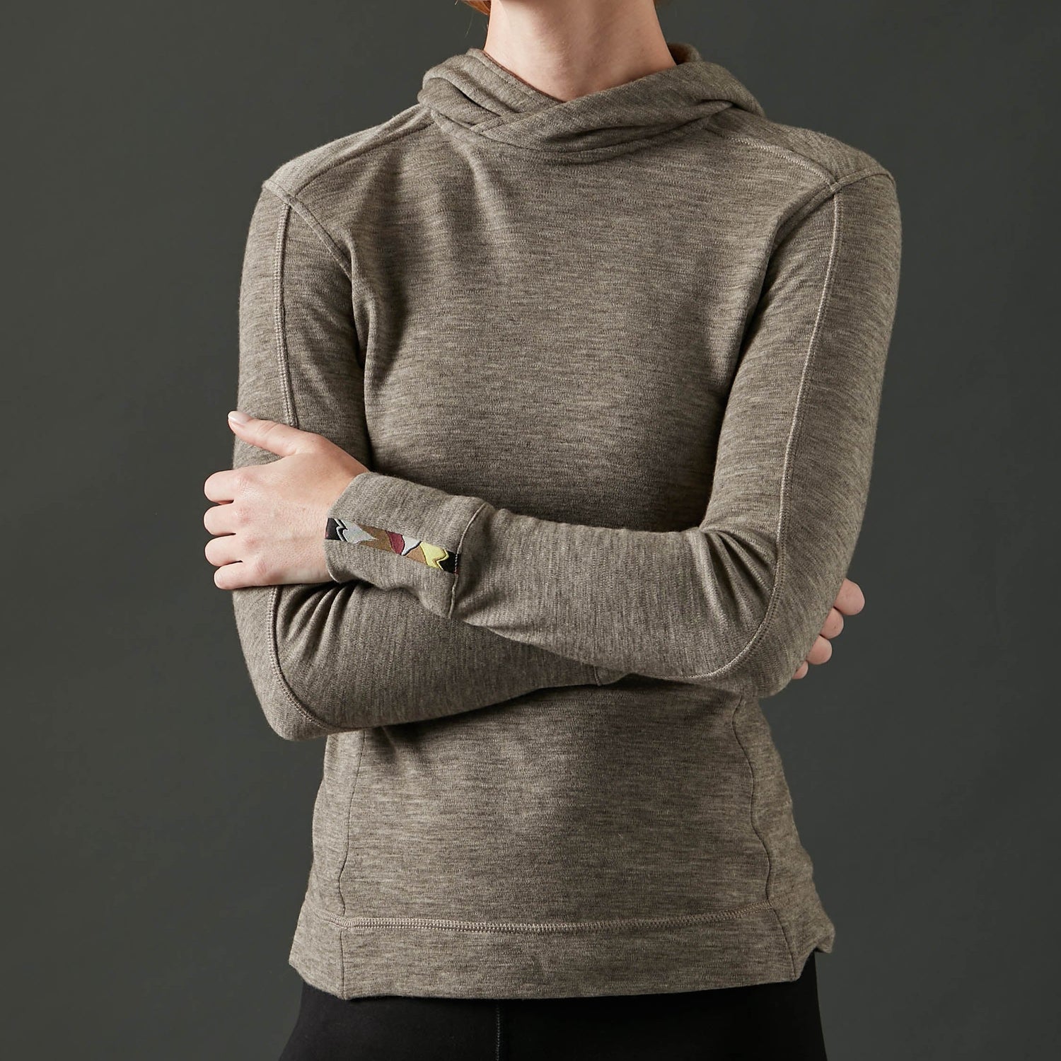 Women's Liberty Crossover Hoodie - Stone