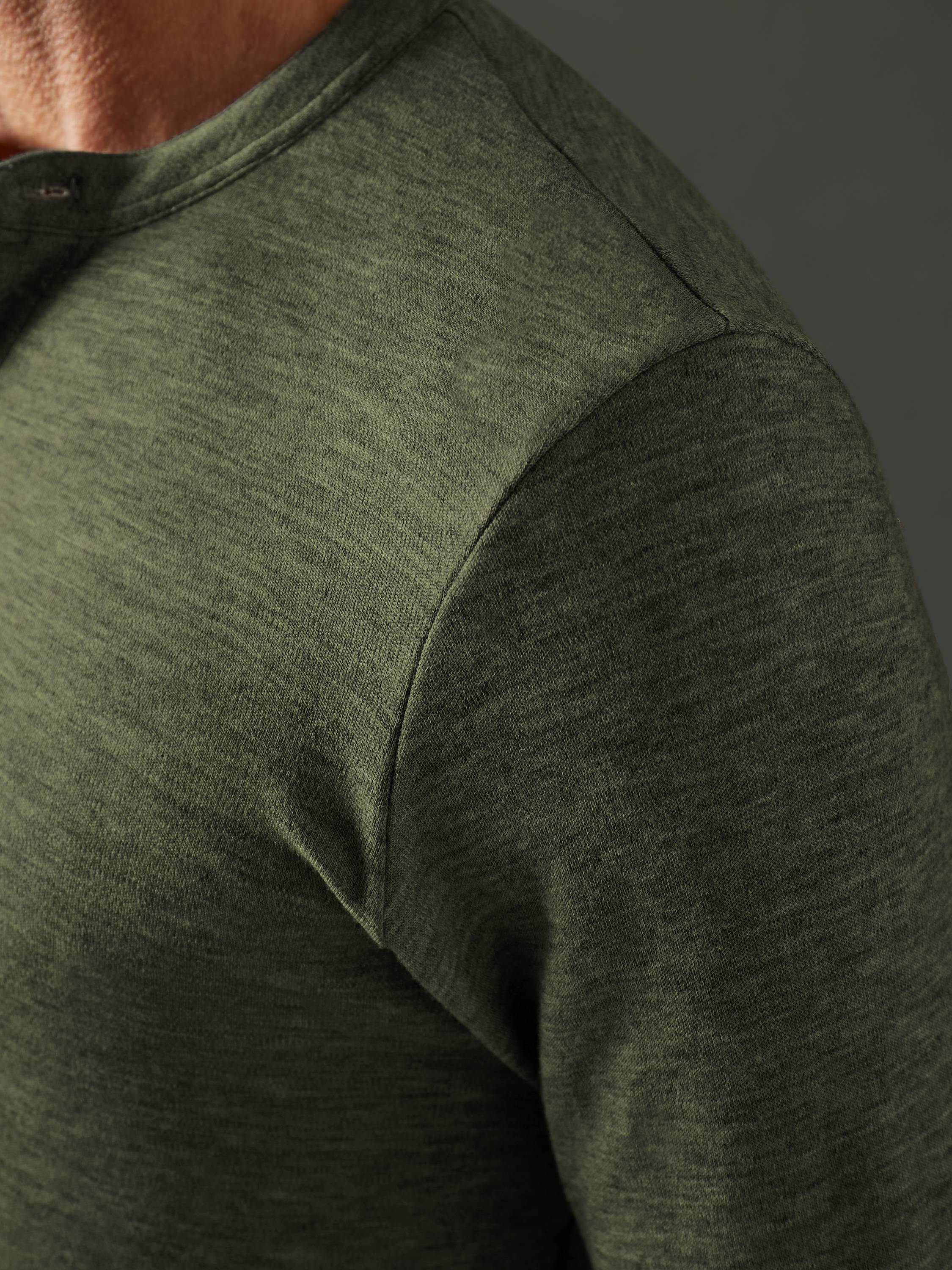 Men's Liberty Henley - Deep Forest Green