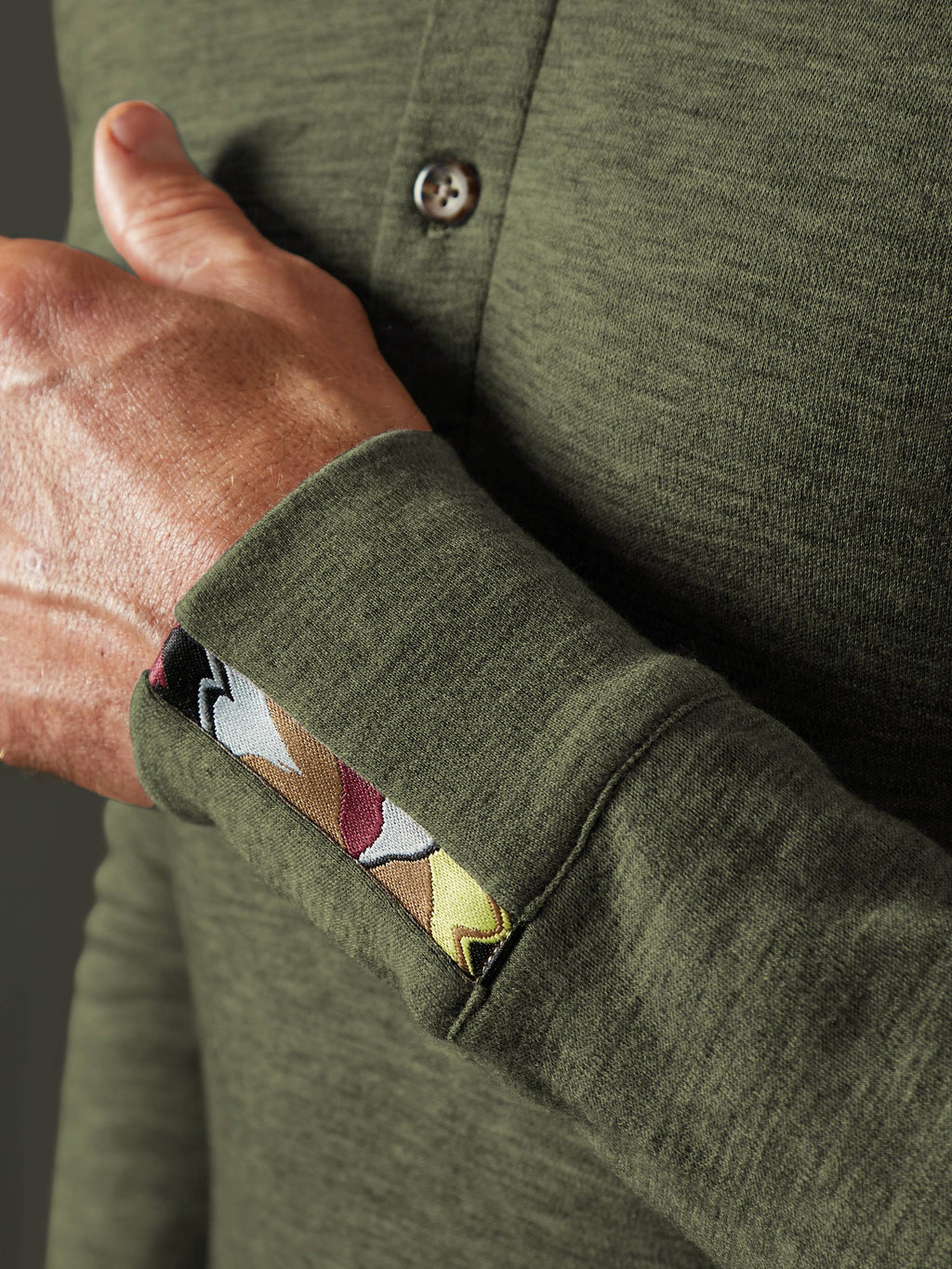 Men's Liberty Henley - Deep Forest Green