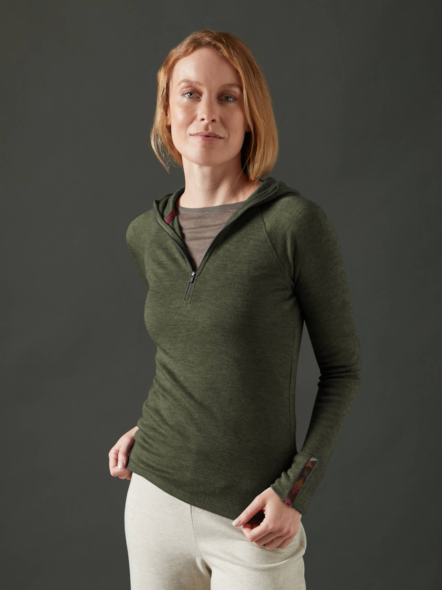 Women's Liberty Zip Hoodie - Deep Forest Green