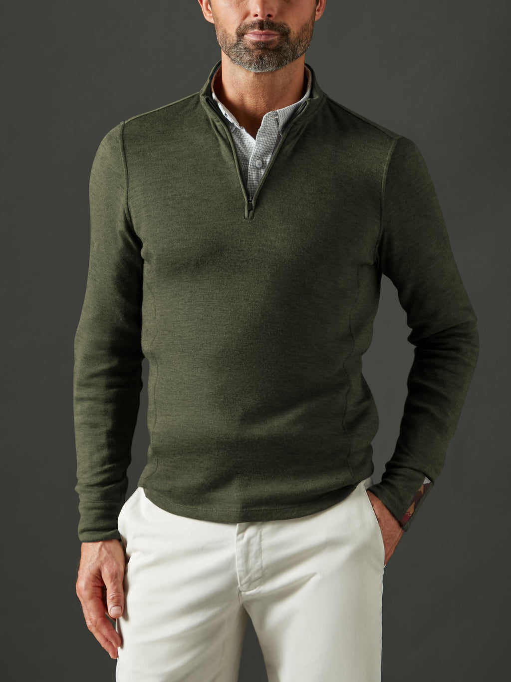Men's Liberty Half Zip - Deep Forest Green