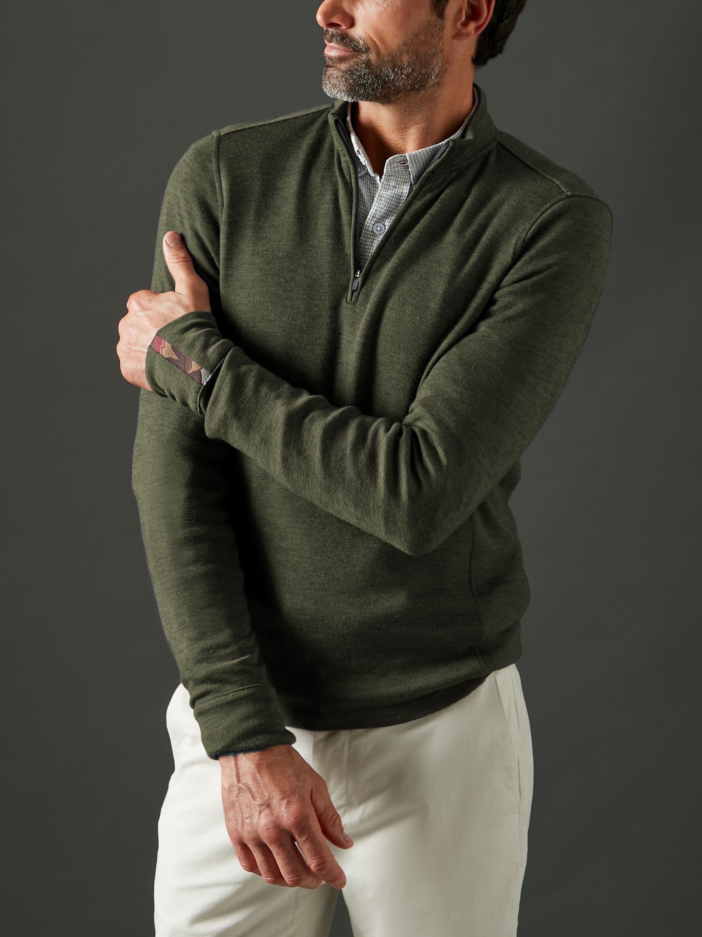 Men's Liberty Half Zip - Deep Forest Green