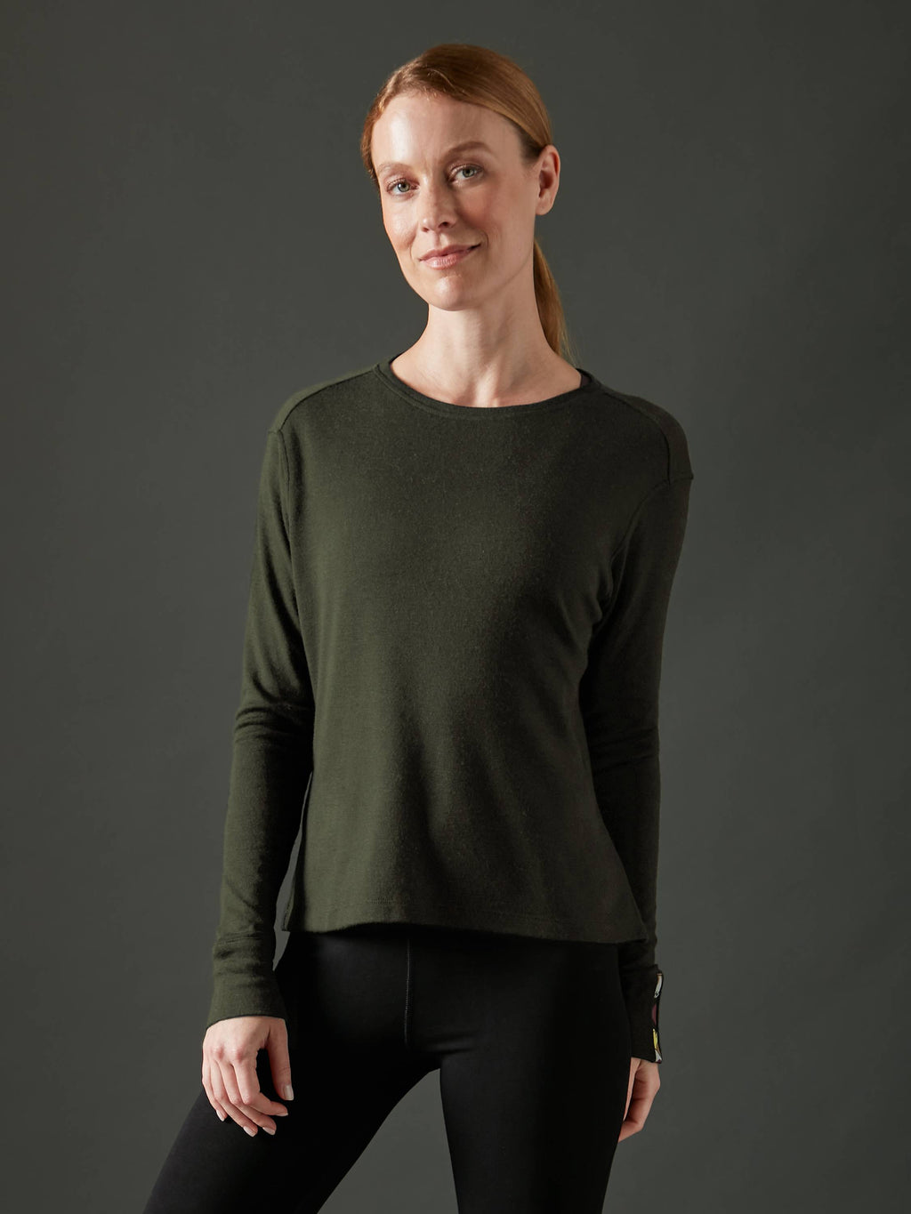 Women's Liberty Casual Crew - Deep Forest Green