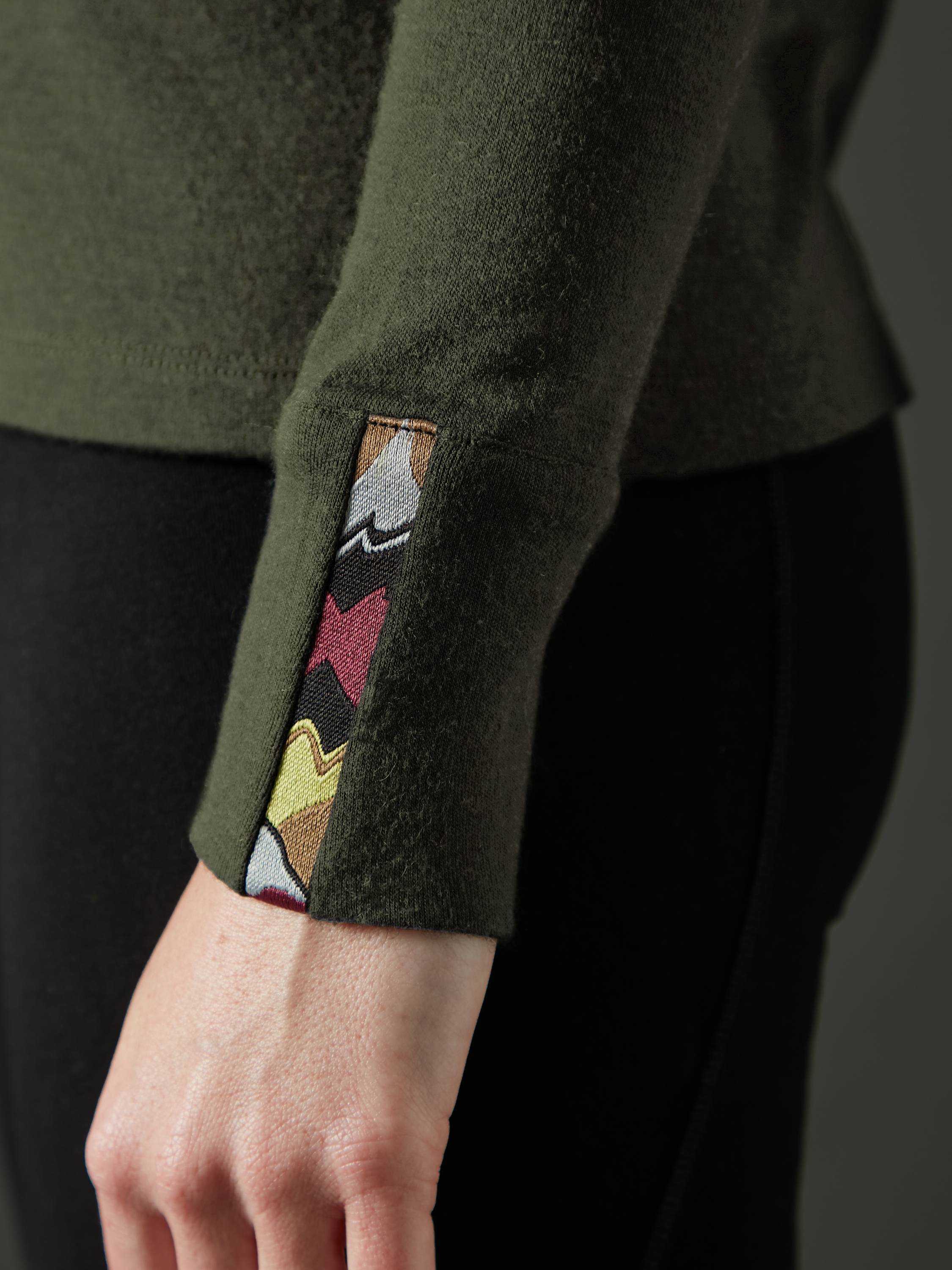 Women's Liberty Casual Crew - Deep Forest Green