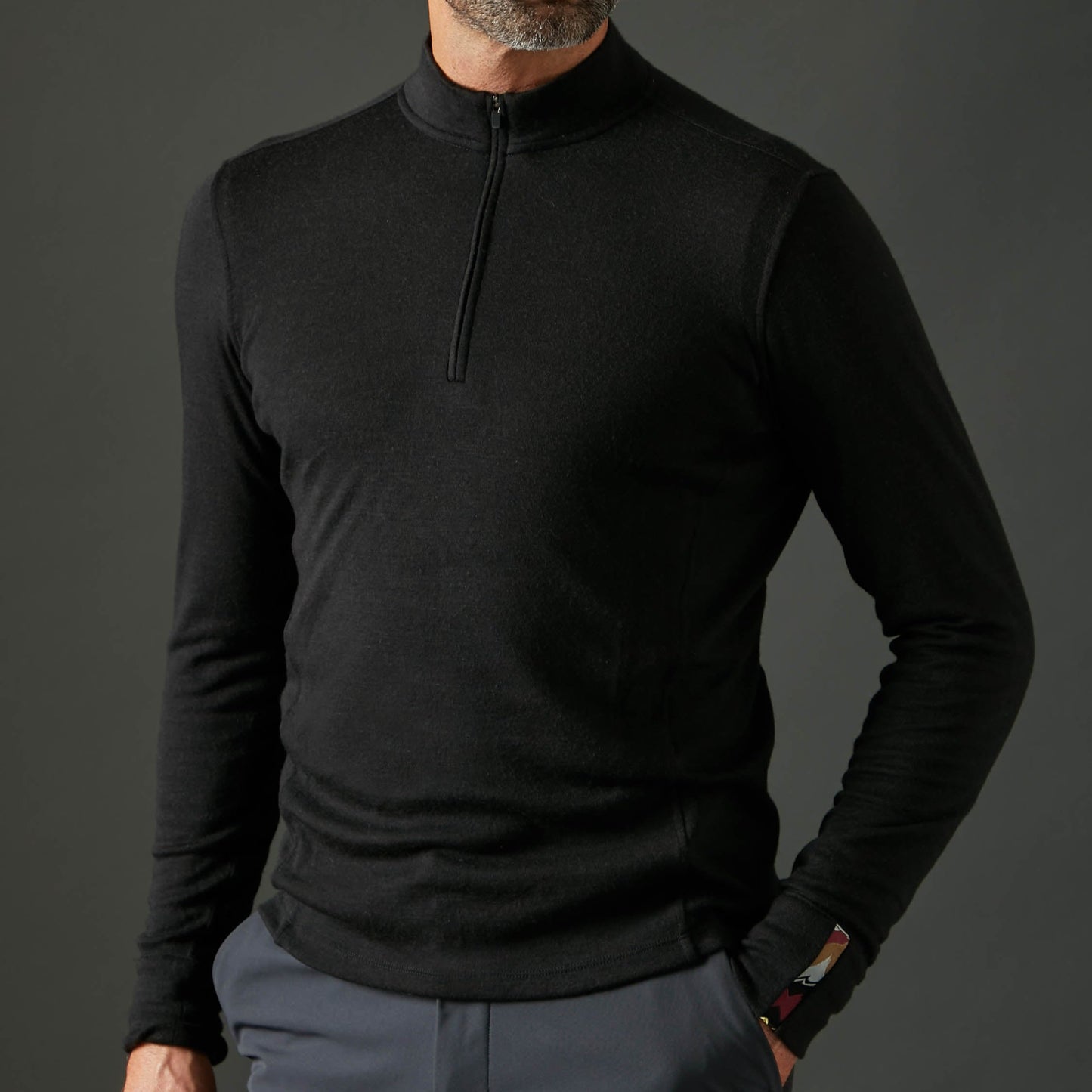 Men's Liberty Half Zip - Black
