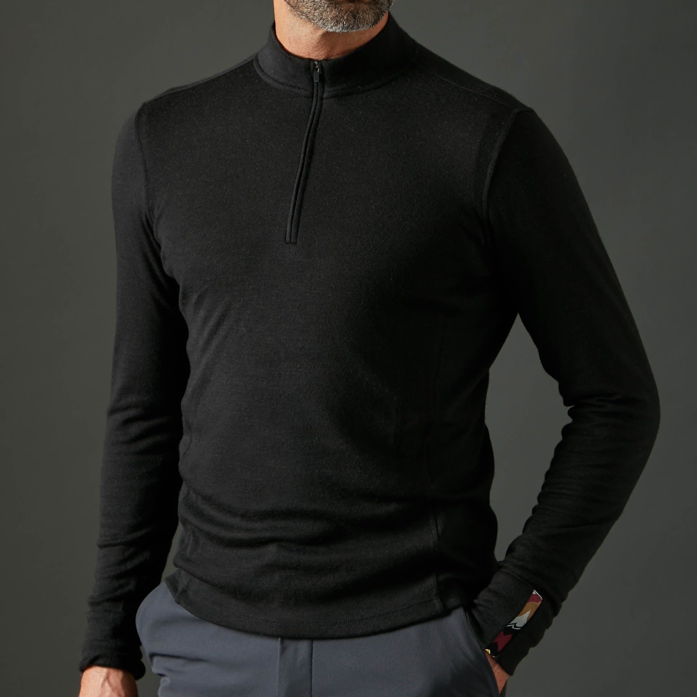 Men's Liberty Half Zip - Black