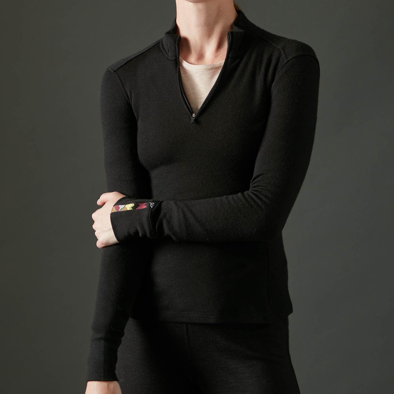Women's Liberty Half Zip - Black