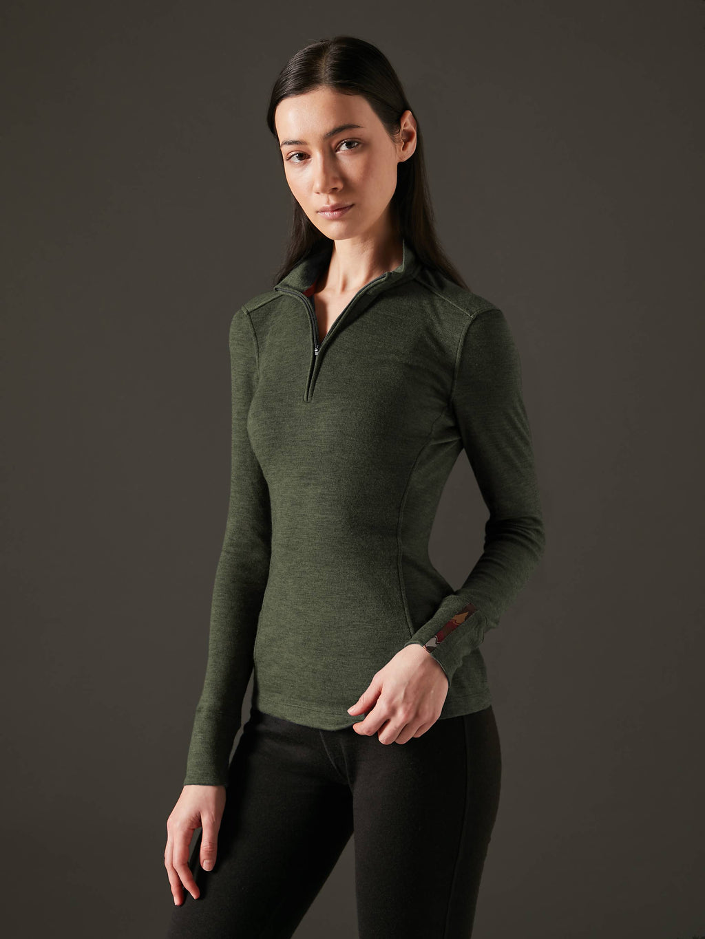 Women's Liberty Half Zip - Deep Forest Green