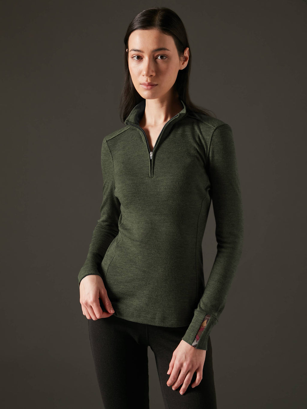 Women's Liberty Half Zip - Deep Forest Green