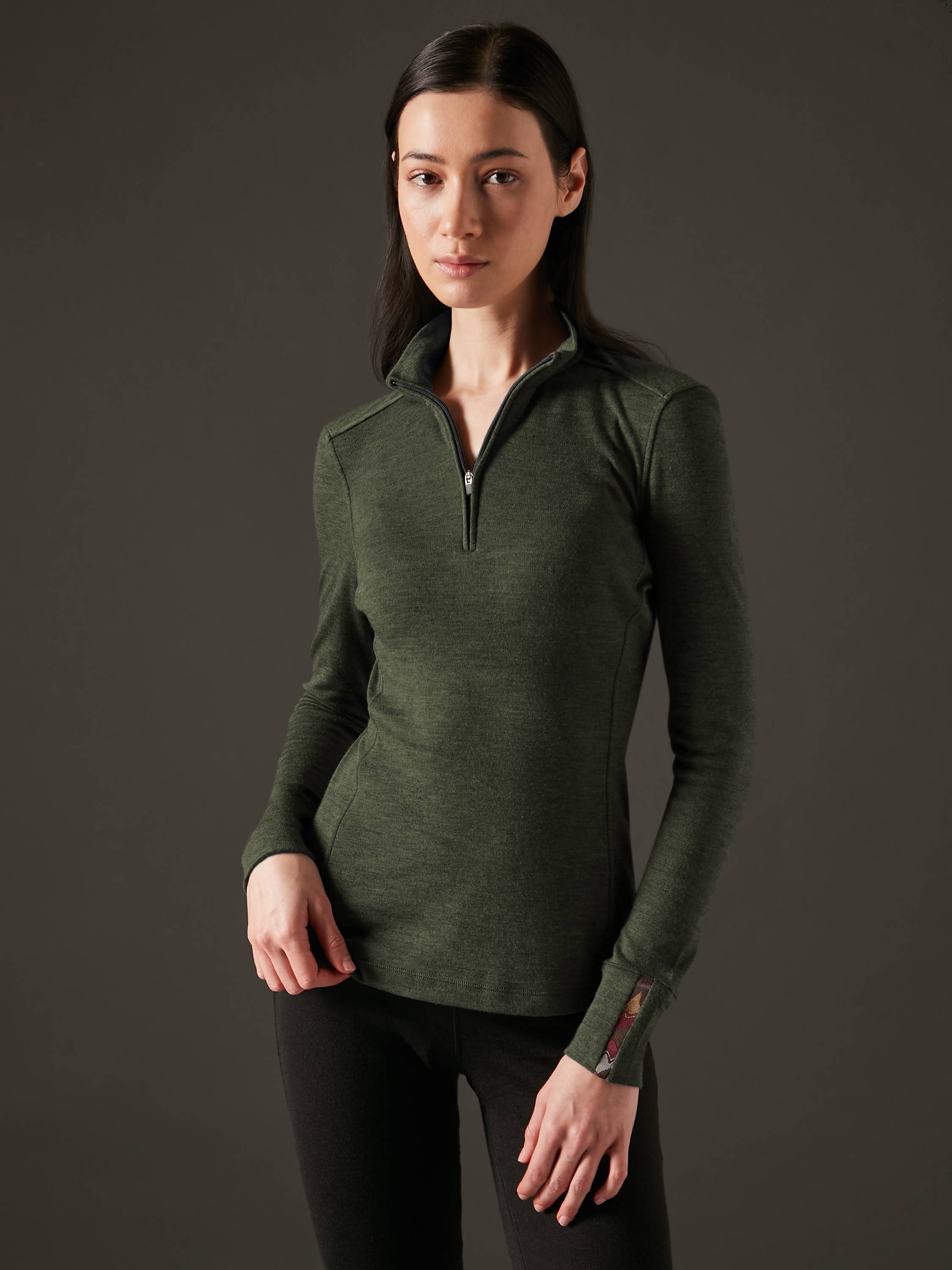 Women's Liberty Half Zip - Deep Forest Green