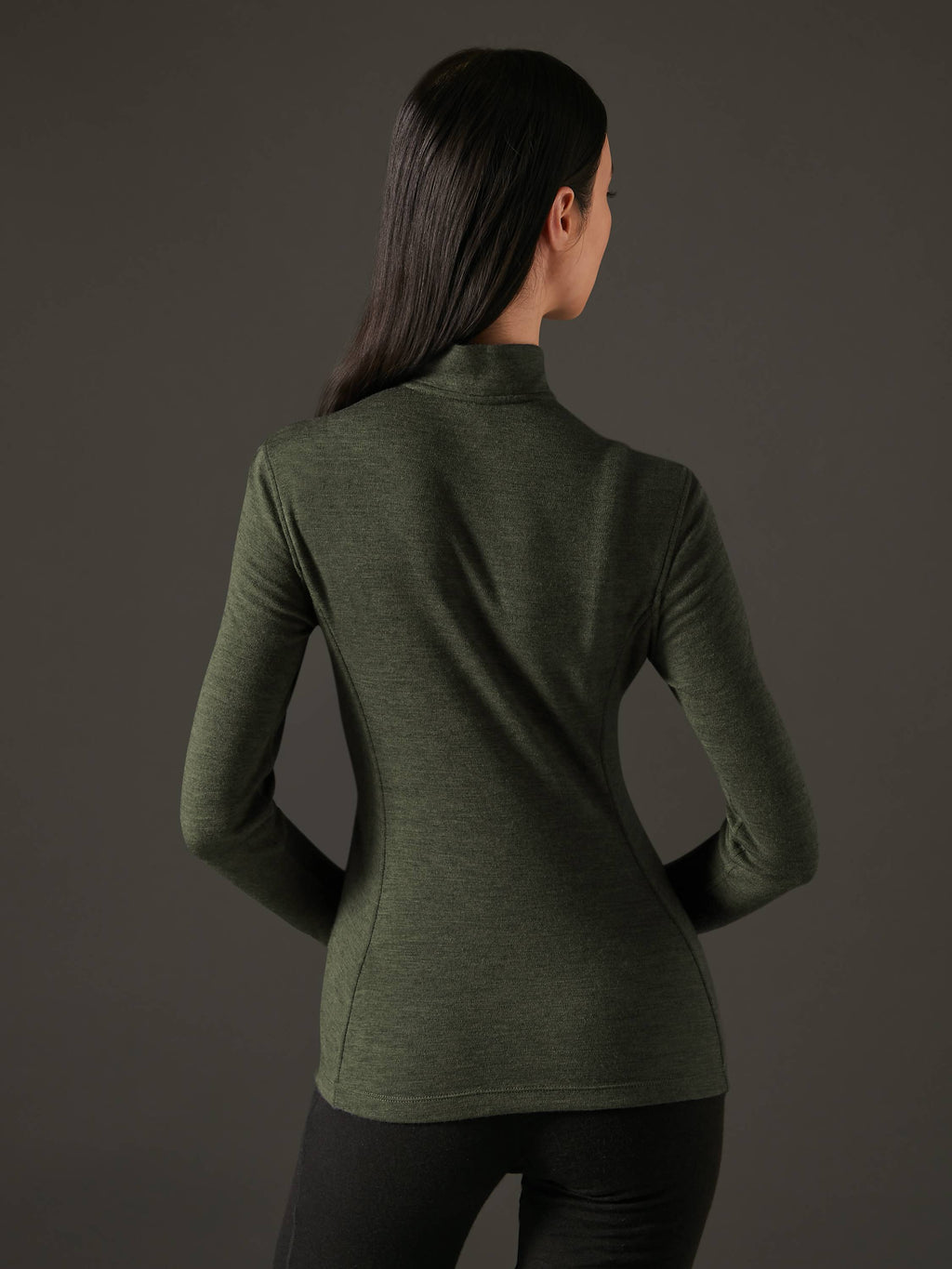 Women's Liberty Half Zip - Deep Forest Green