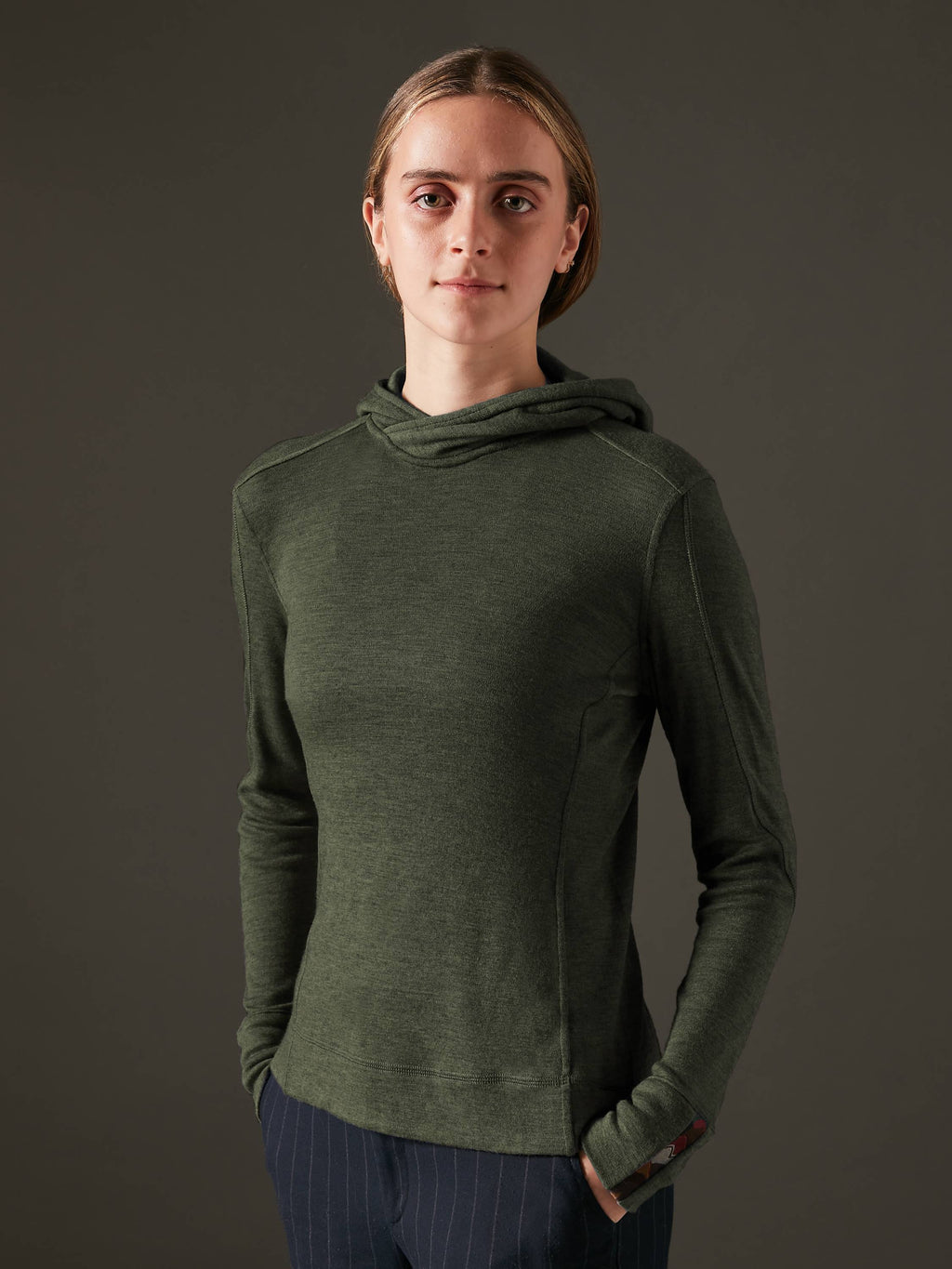 Women's Liberty Crossover Hoodie - Deep Forest Green
