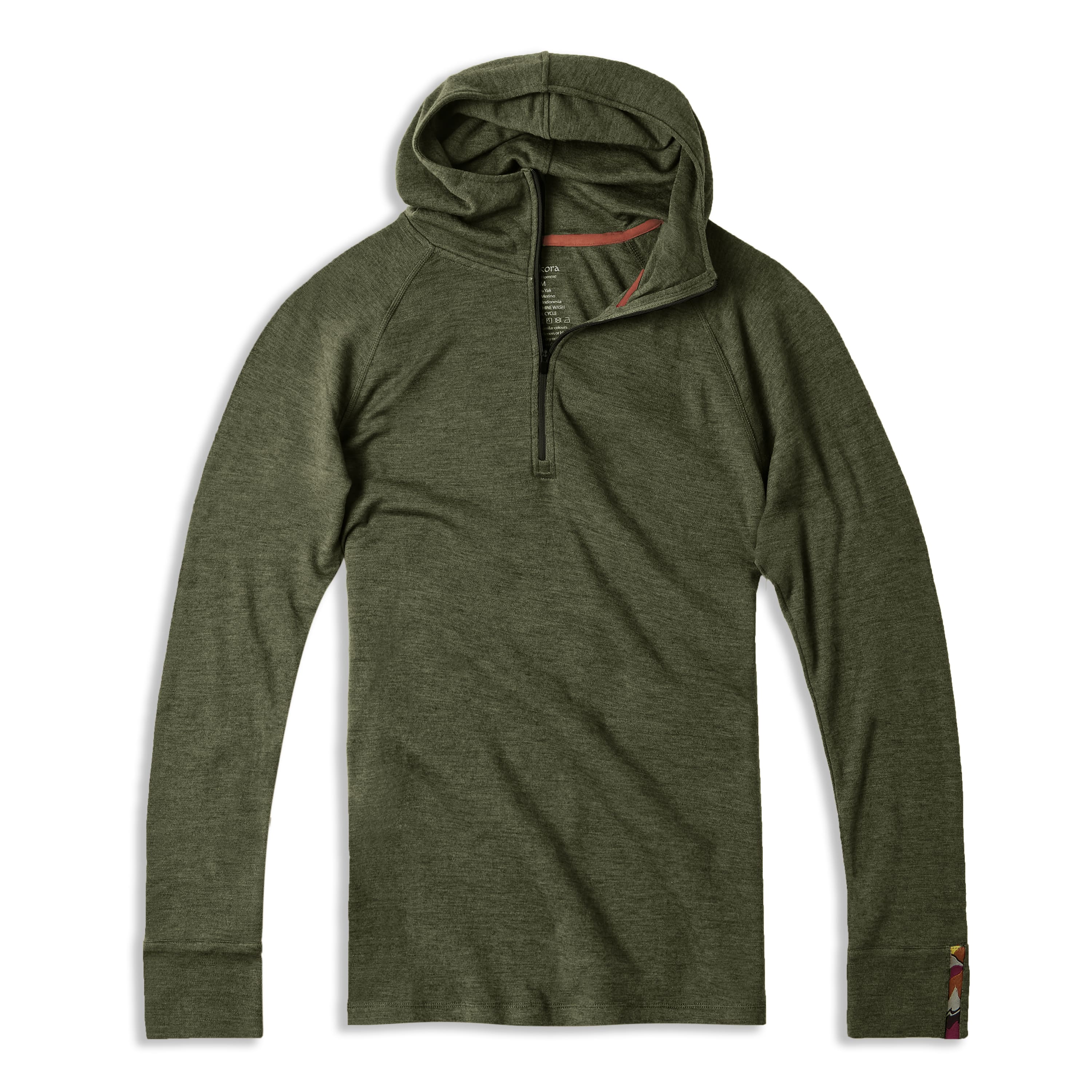 Men's Liberty Yak Wool Zip Hoodie - Deep Forest Green