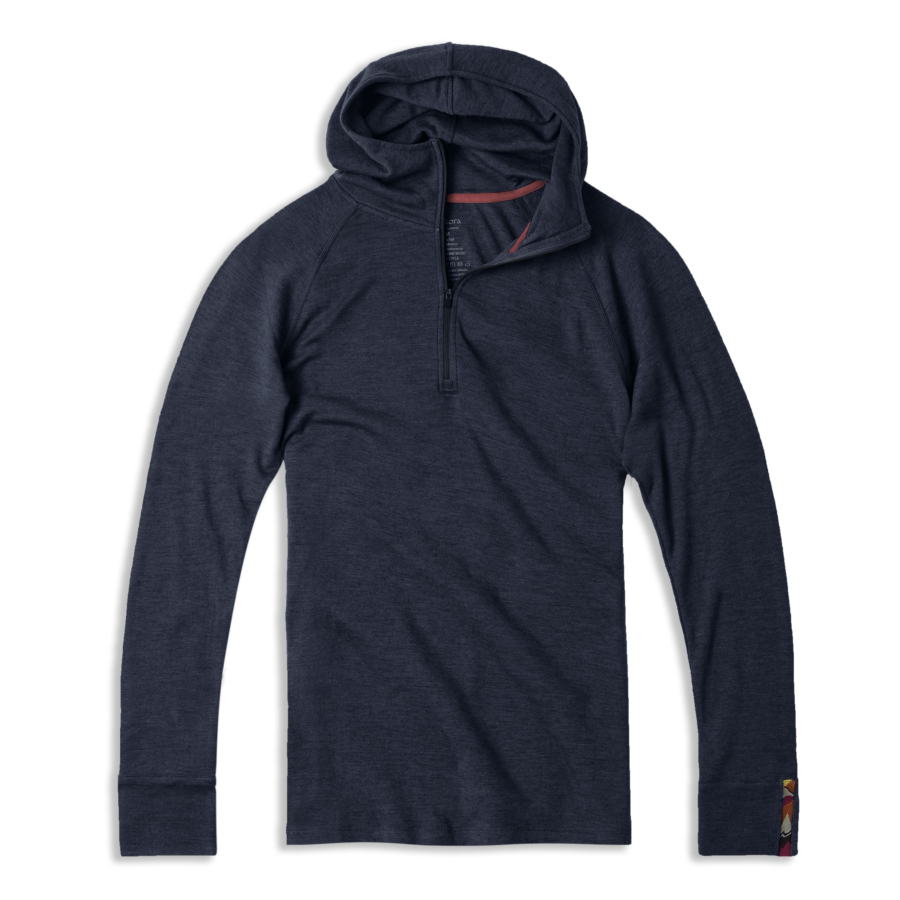Men's Liberty Yak Wool Zip Hoodie - Midnight Navy