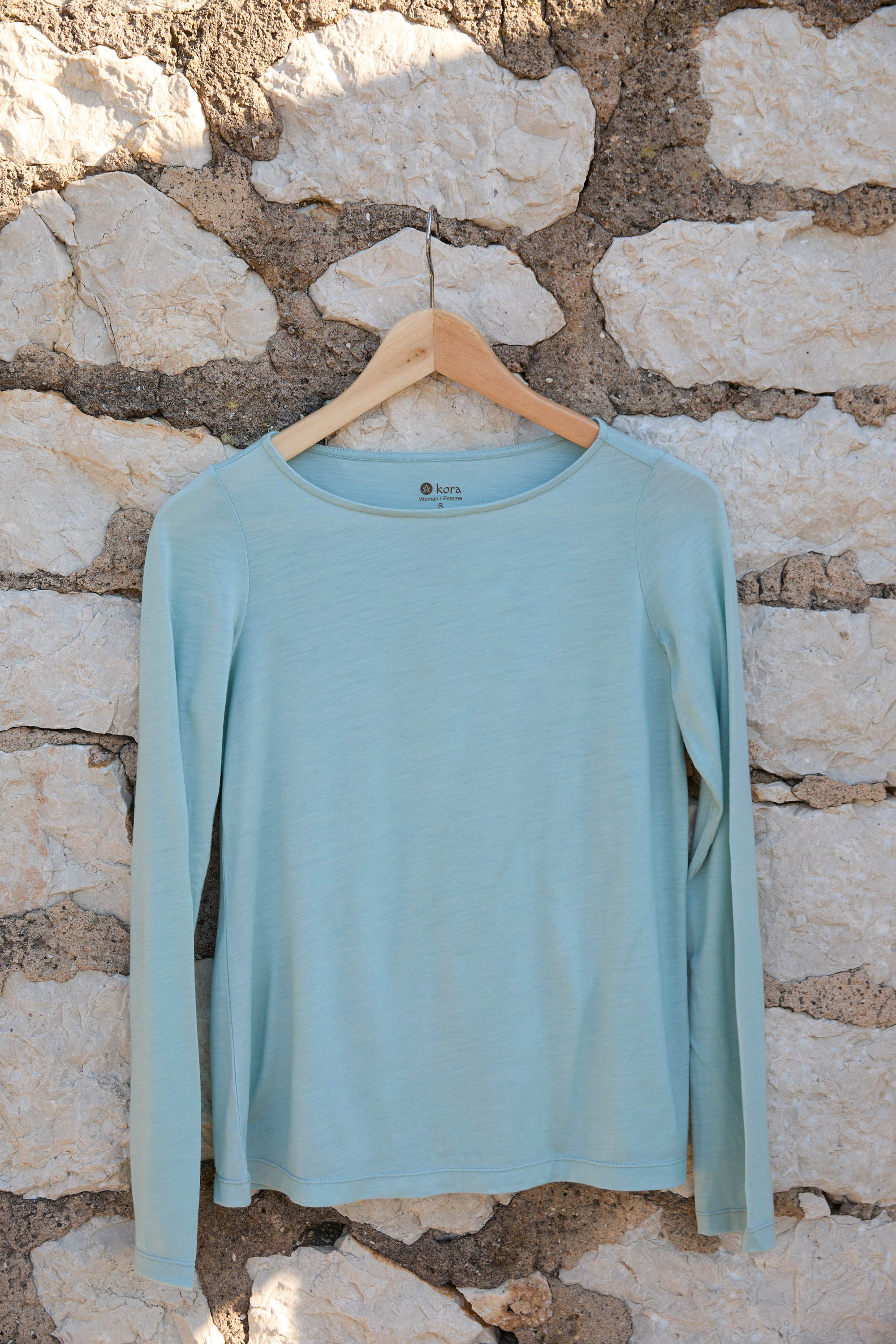 Women’s Halo Long Sleeve Boat Neck - Glacier Blue