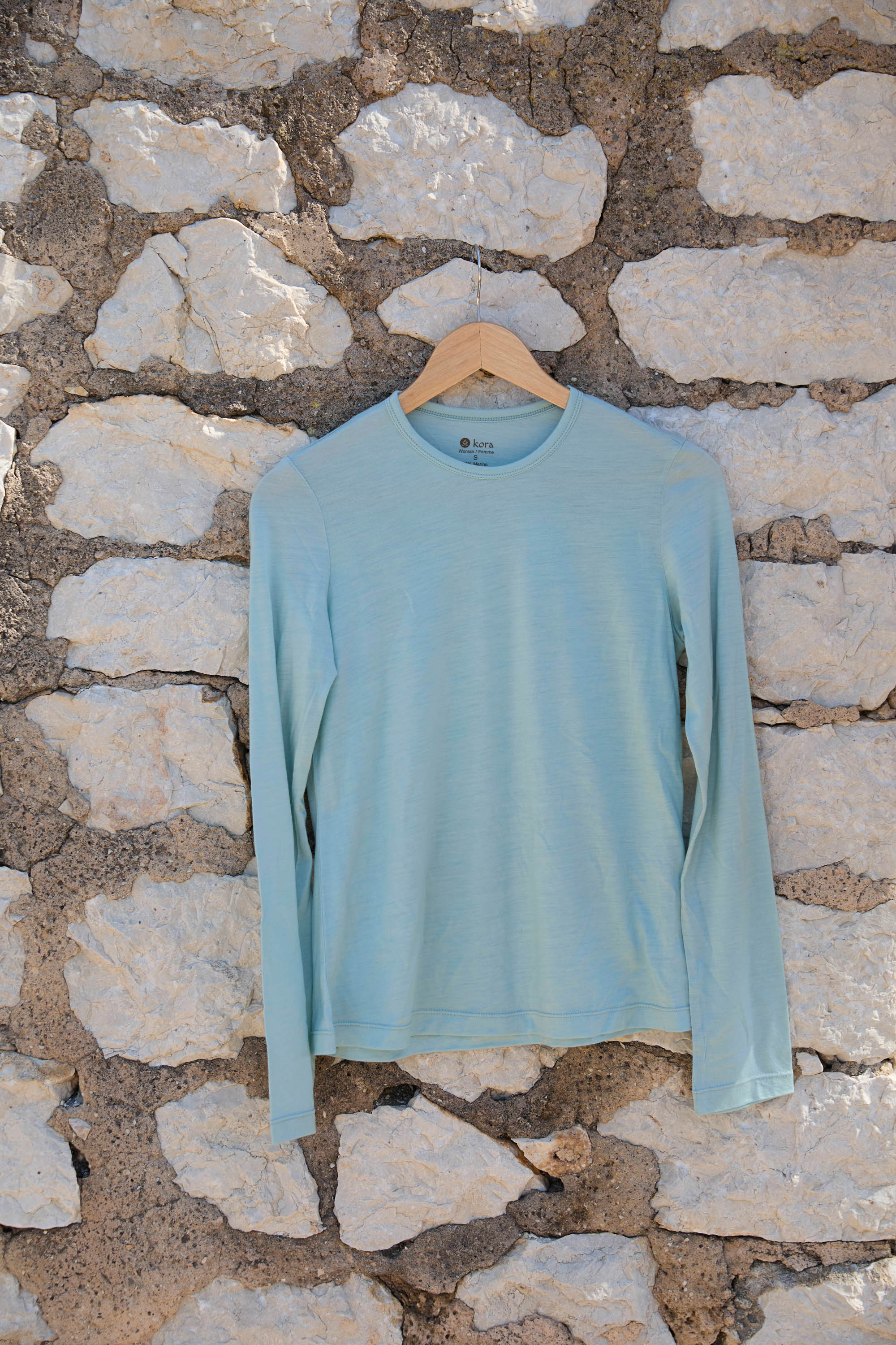 Women’s Halo Long Sleeve Crew - Glacier Blue