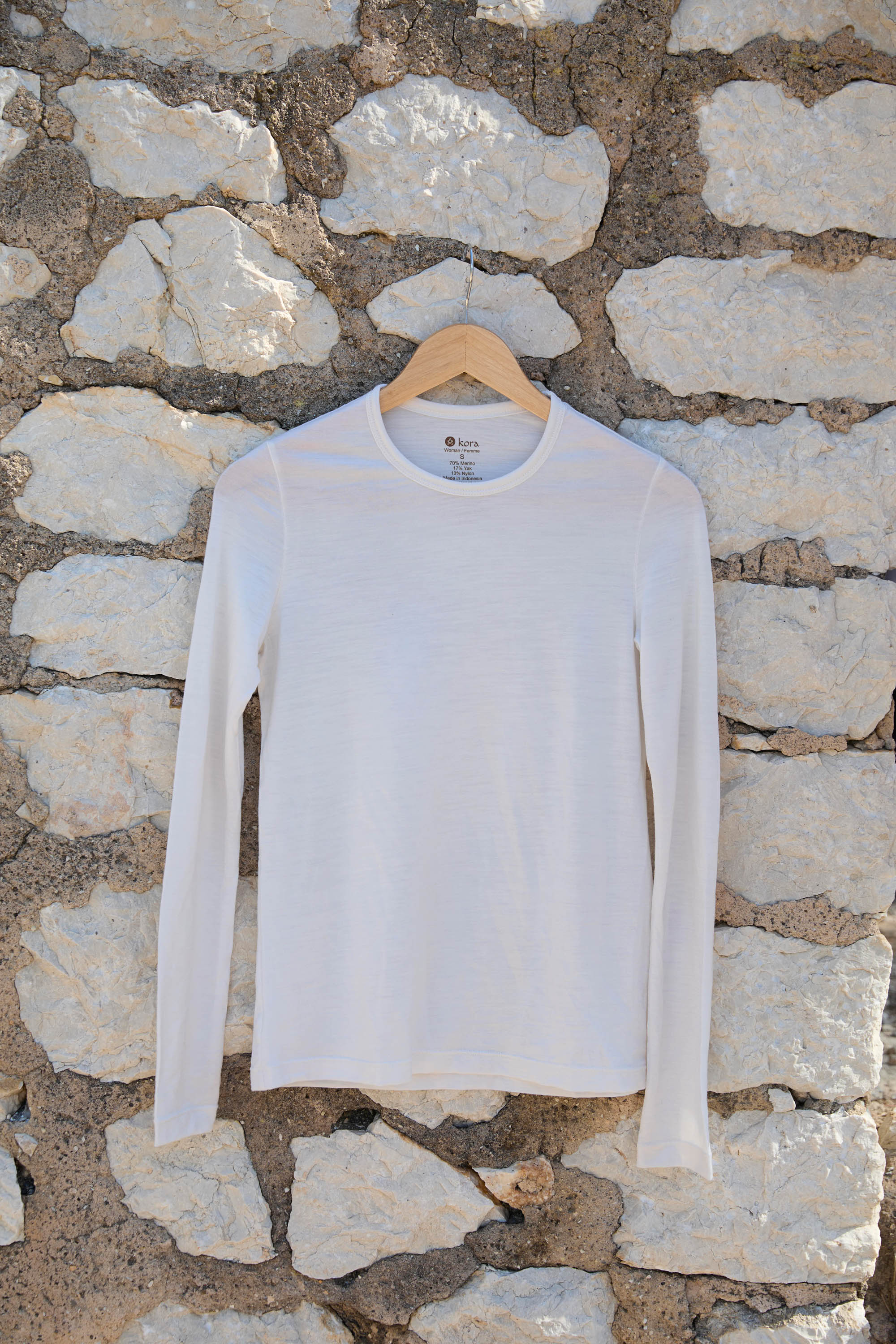 Women’s Halo Long Sleeve Crew - Summit White