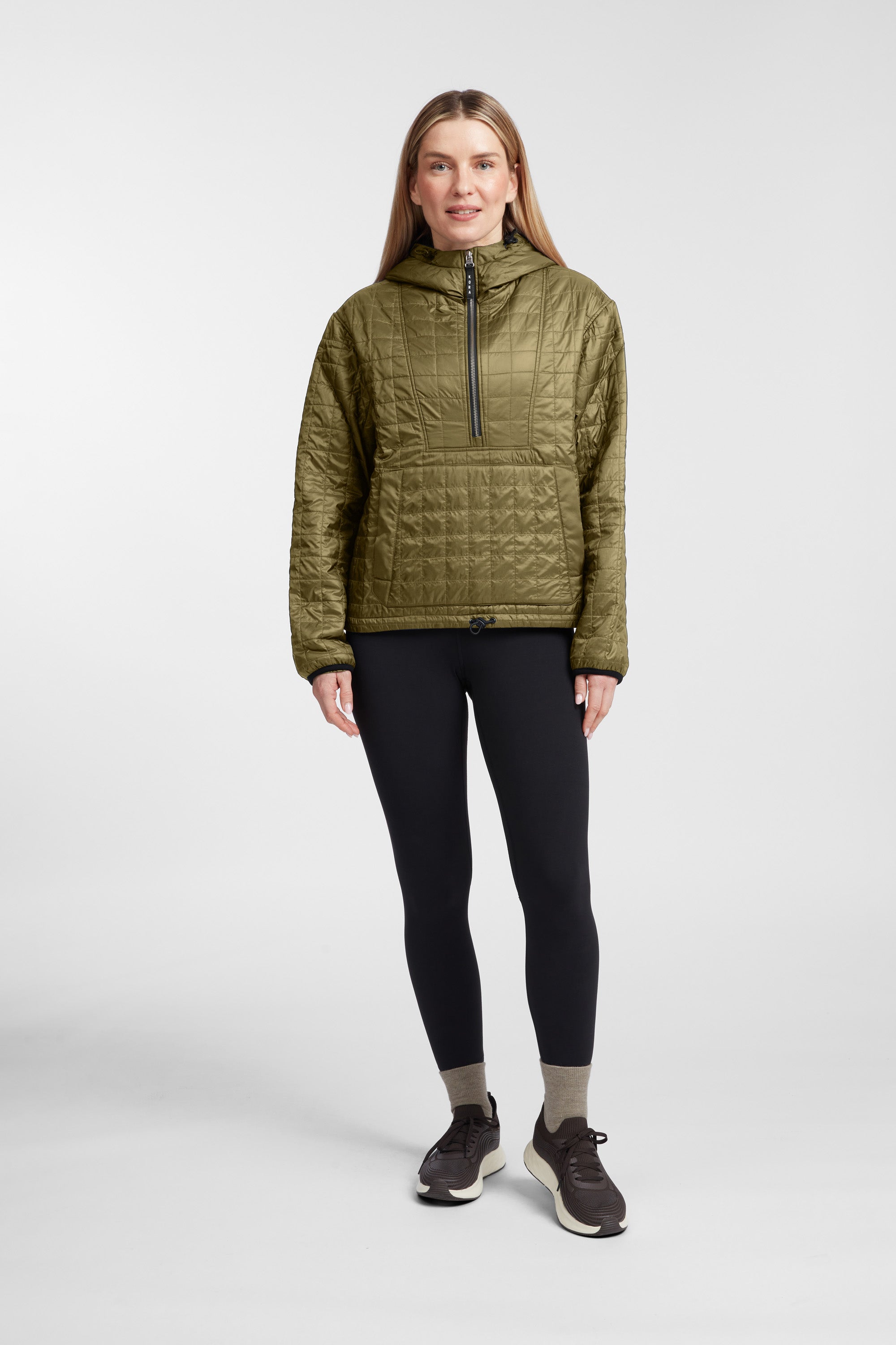 Women's Pull Over Haven Hooded Jacket - Field Green