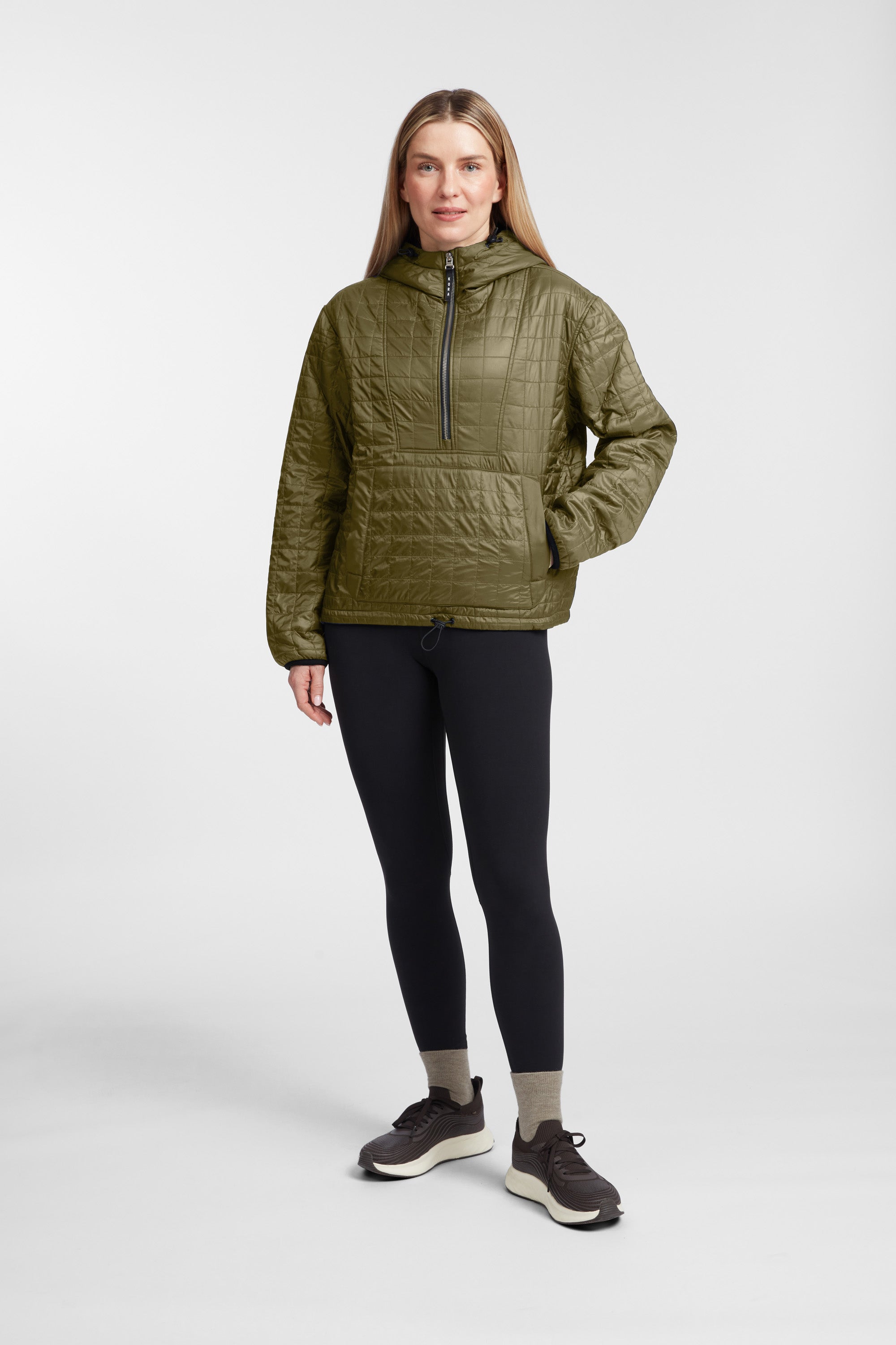 Women's Pull Over Haven Hooded Jacket - Field Green