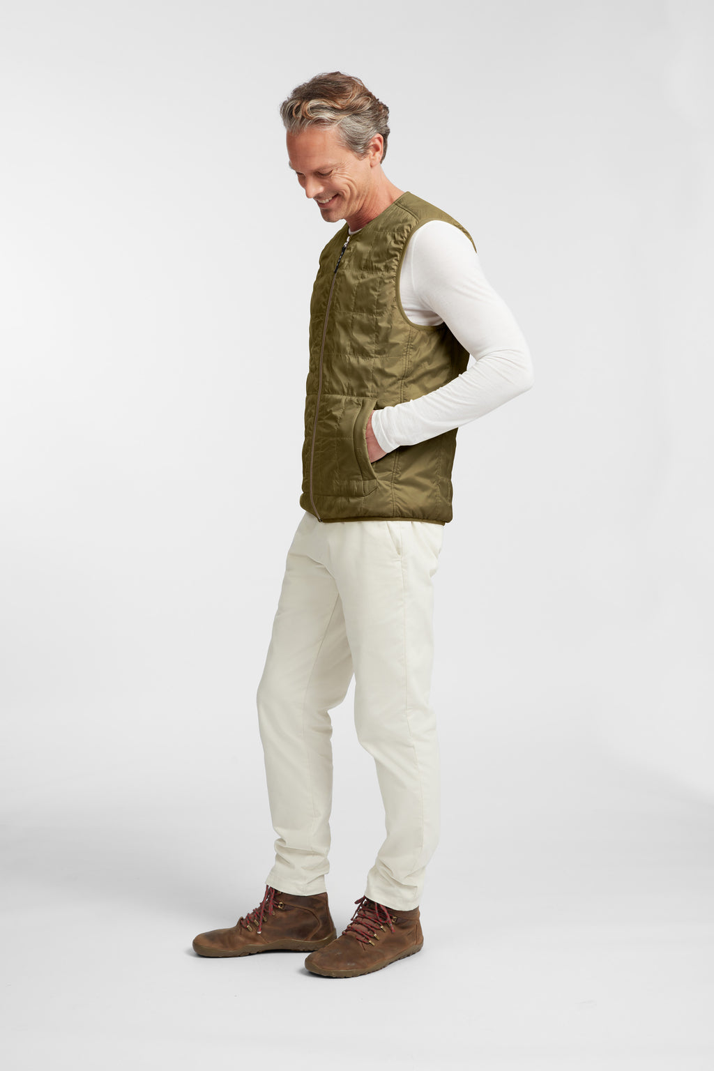Men's Haven Sleeveless Vest - Field Green