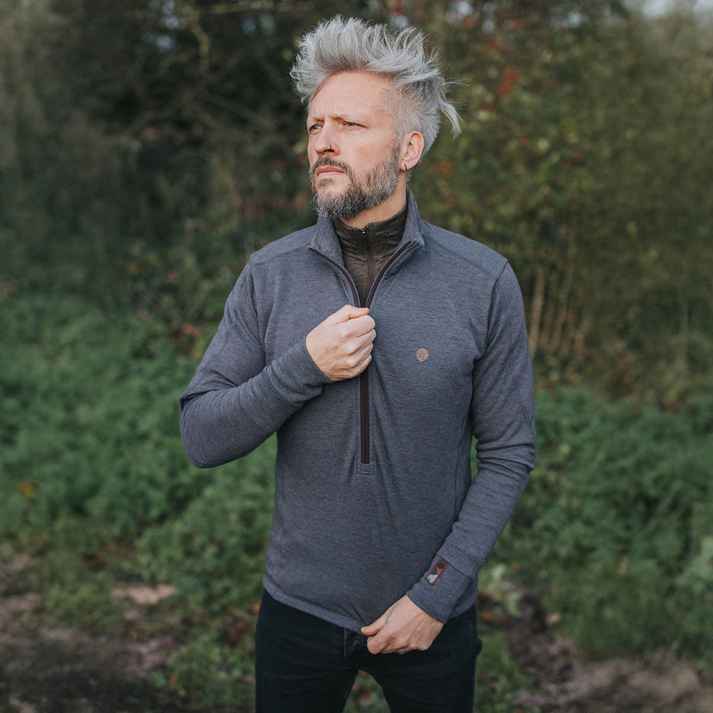 Men's Xenolith Yak Wool Sweater - Slate