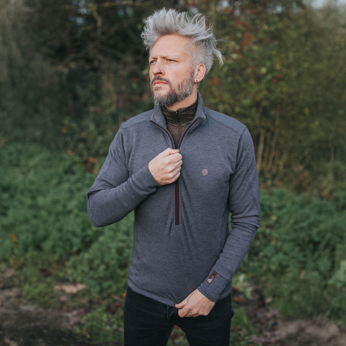 Men's Xenolith Yak Wool Sweater - Slate