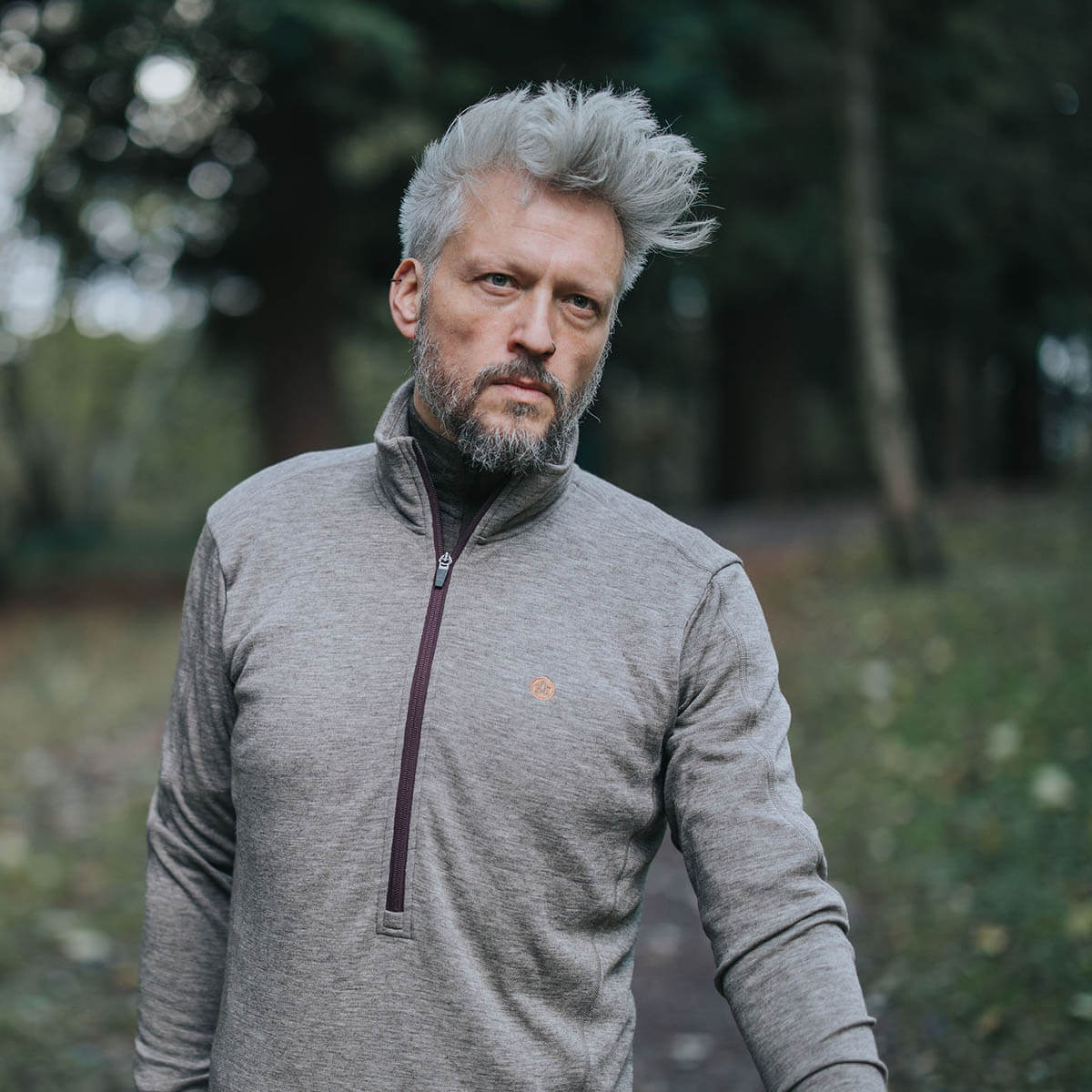 Men's Xenolith Yak Wool Sweater - Stone