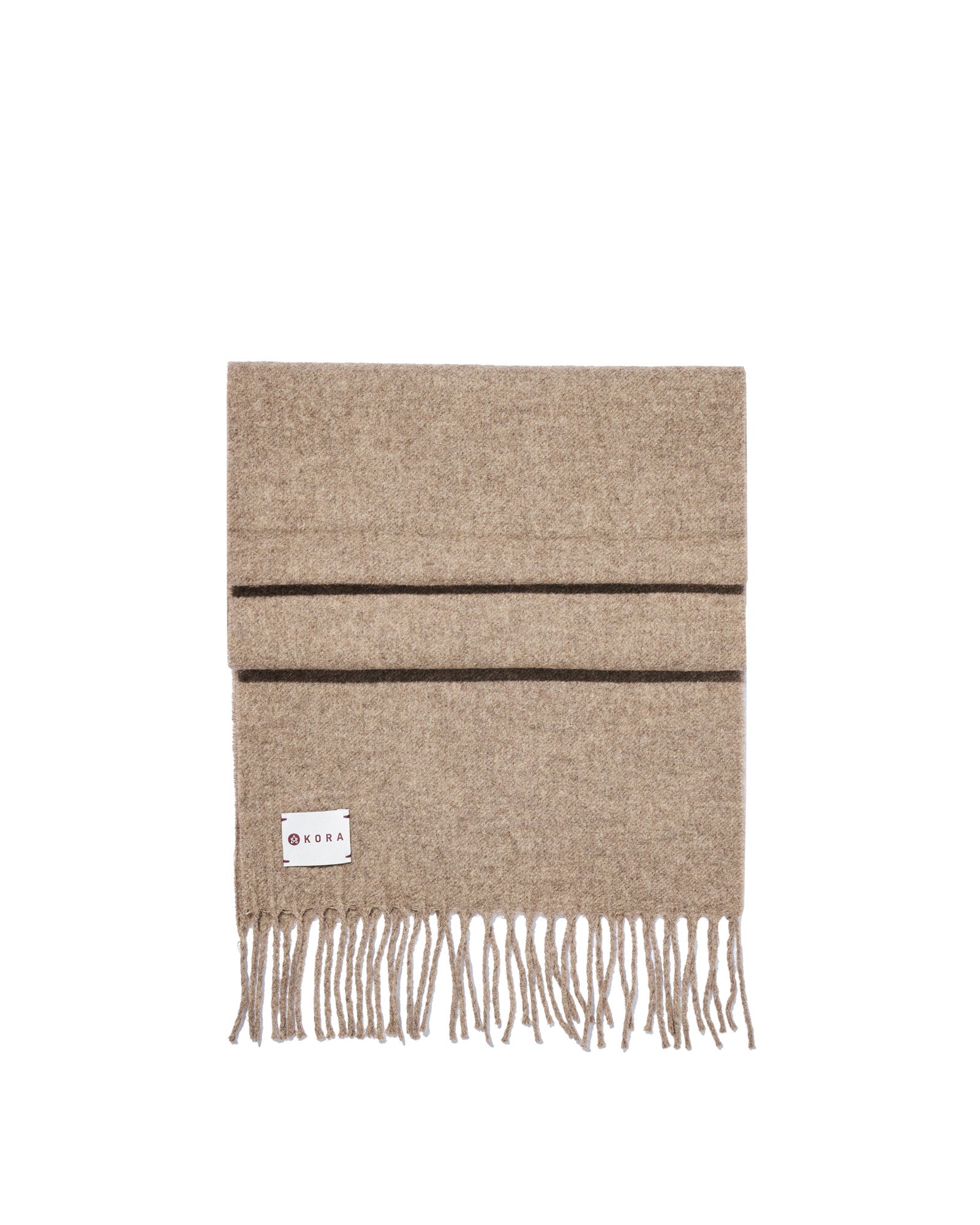 100% Yak Wool Scarf - Stone