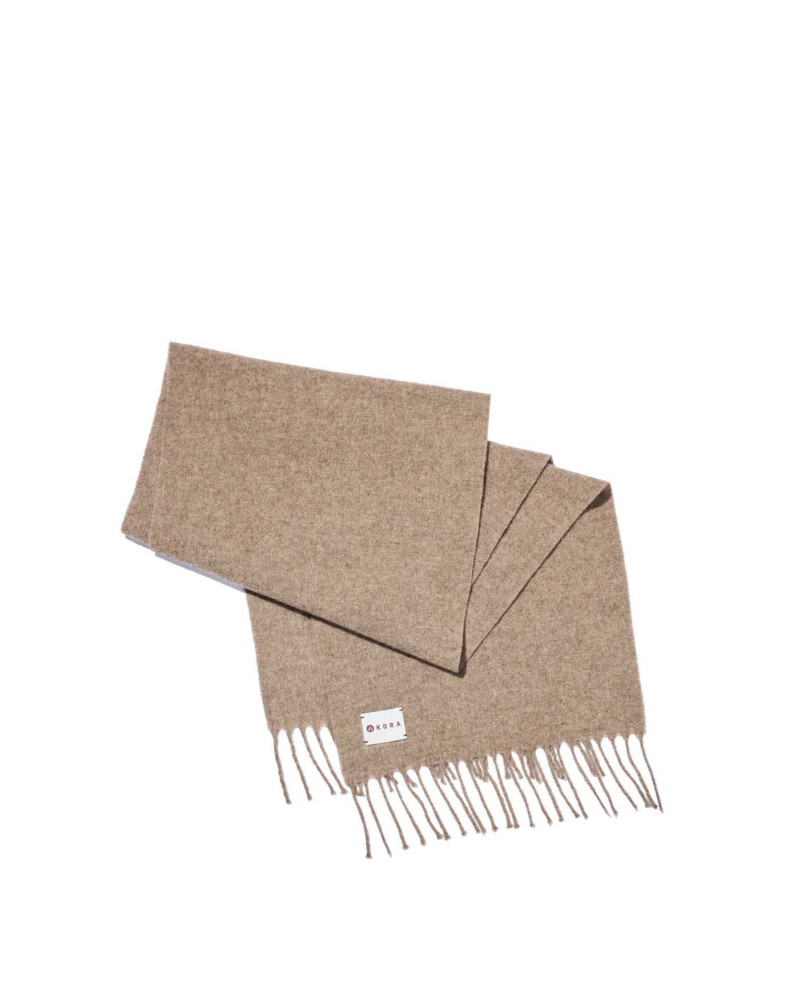 100% Yak Wool Scarf - Stone