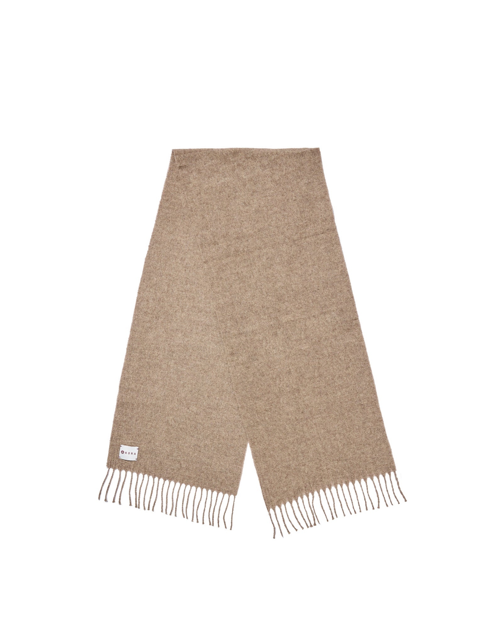 100% Yak Wool Scarf - Stone