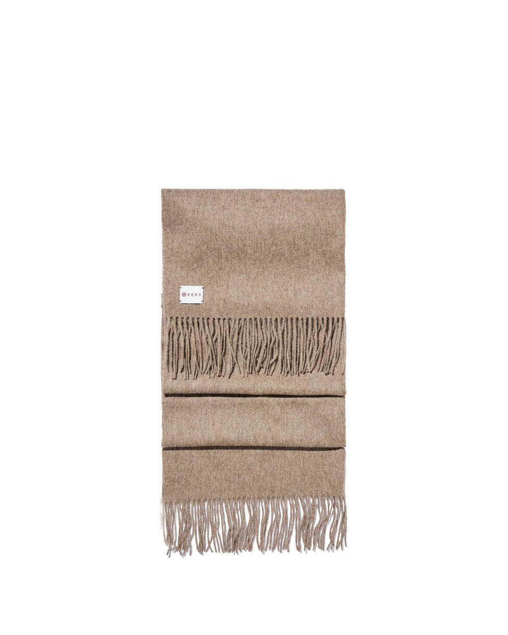 100% Yak Wool Scarf - Stone