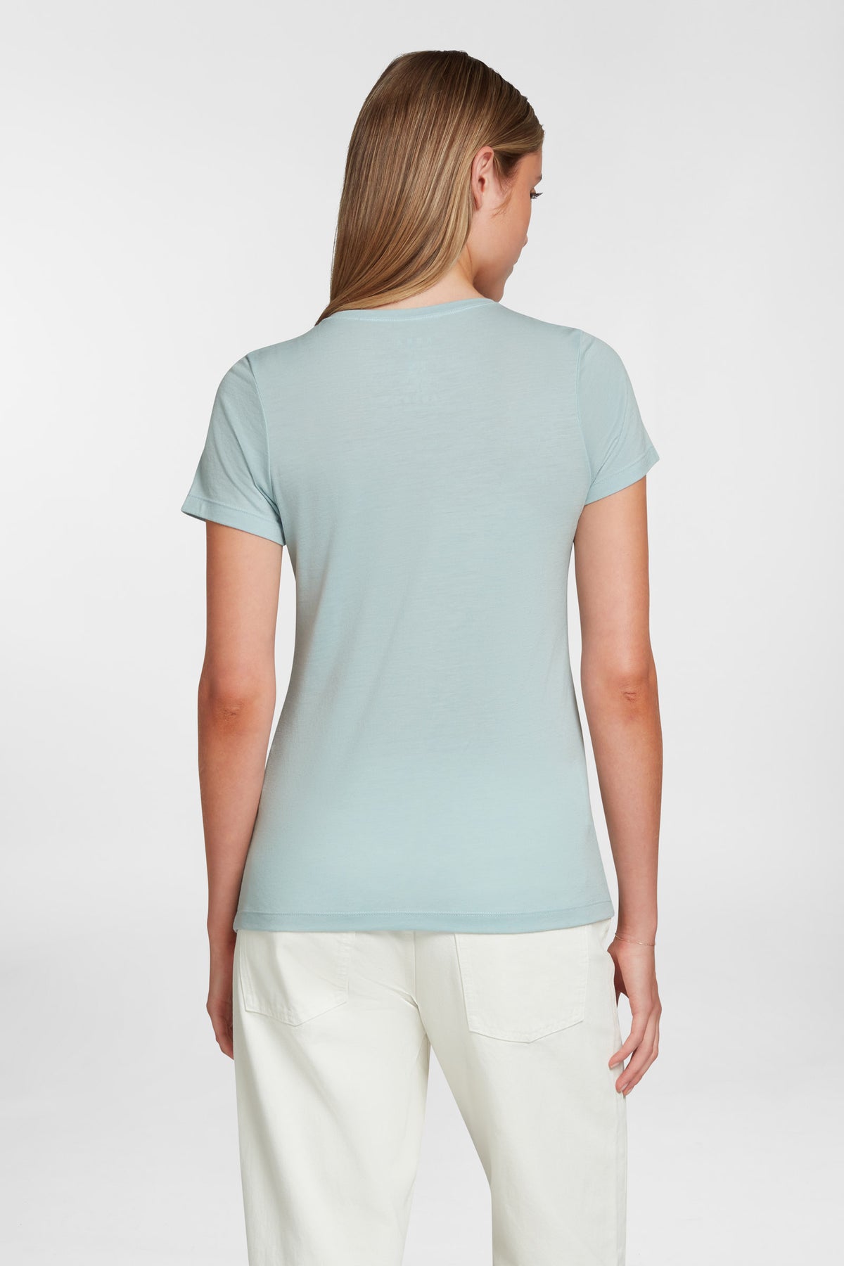 Women's Halo Short Sleeve V-Neck - Glacier Blue