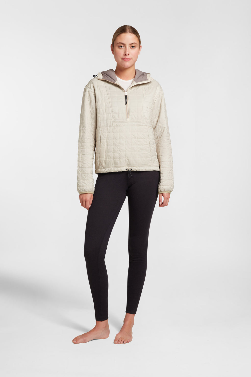 Women's Pull Over Haven Hooded Jacket - Bone