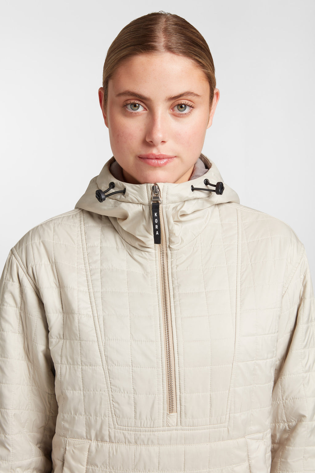 Women's Pull Over Haven Hooded Jacket - Bone
