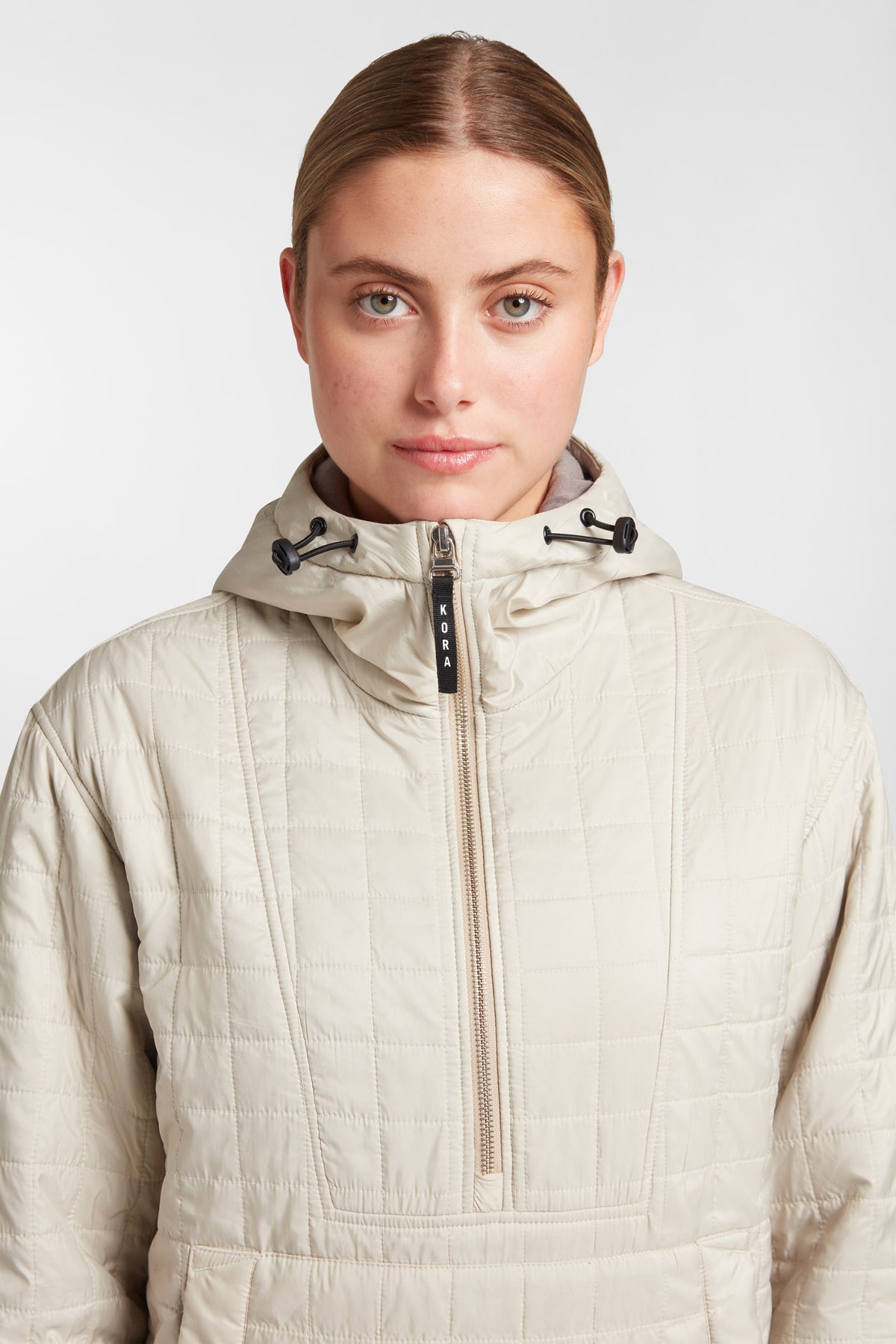 Women's Pull Over Haven Hooded Jacket - Bone