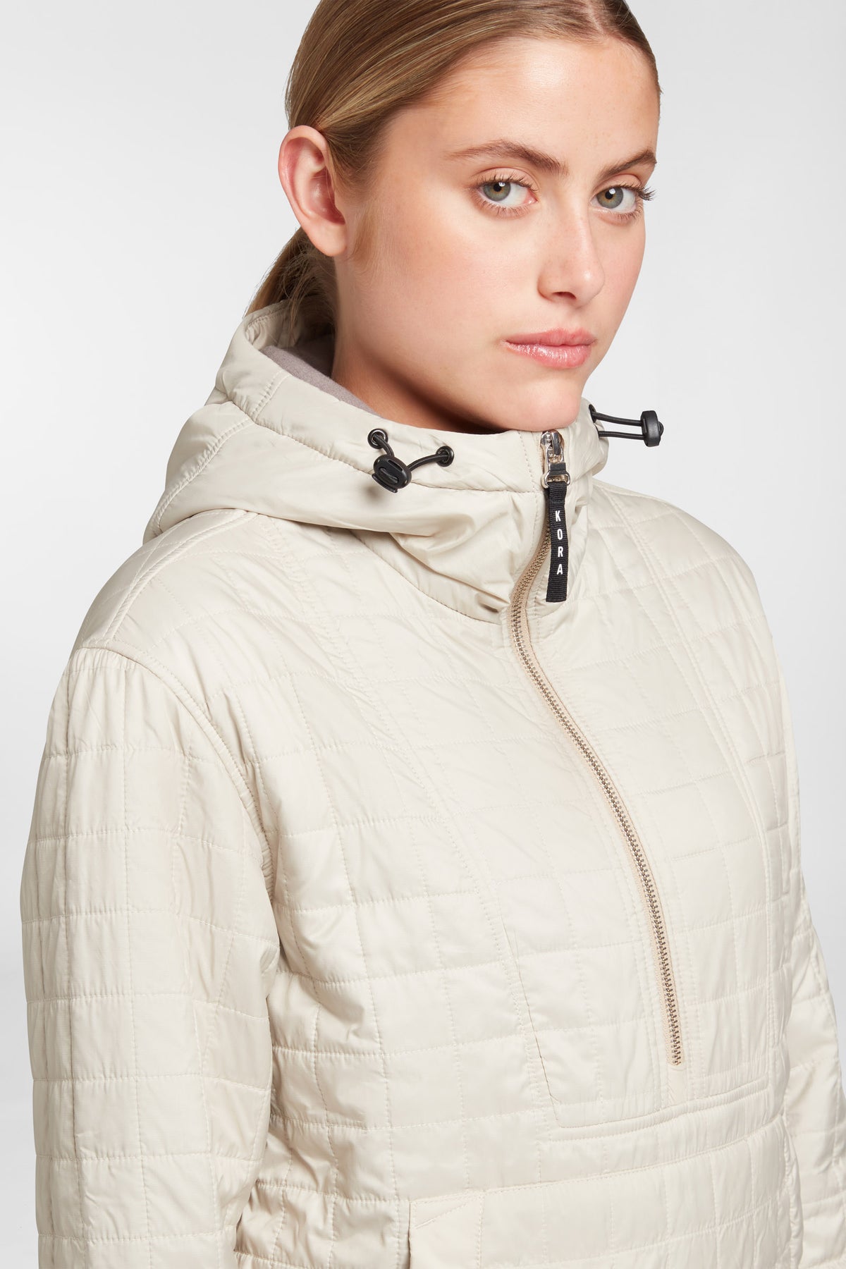 Women's Pull Over Haven Hooded Jacket - Bone