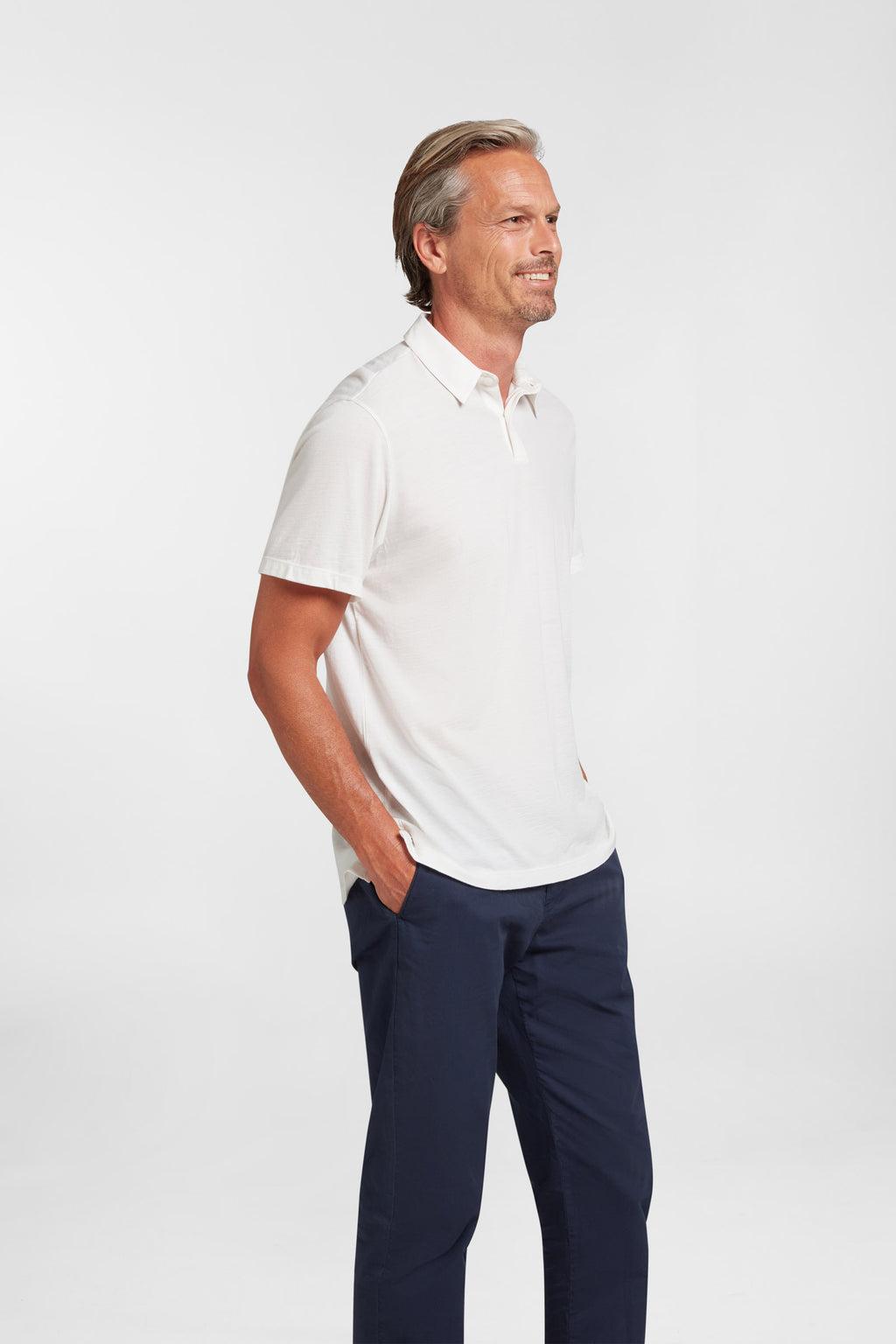 Men's Halo Short Sleeve Polo - Summit White