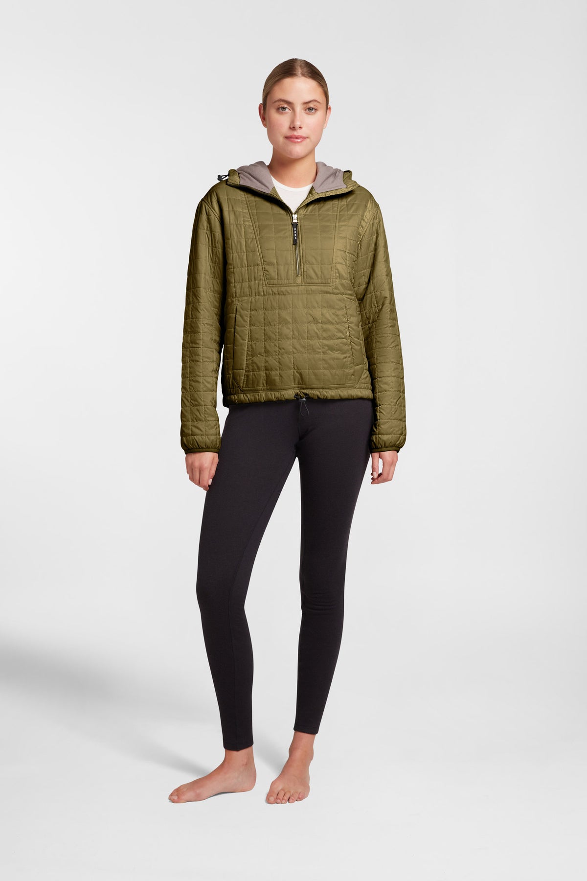 Women's Pull Over Haven Hooded Jacket - Field Green