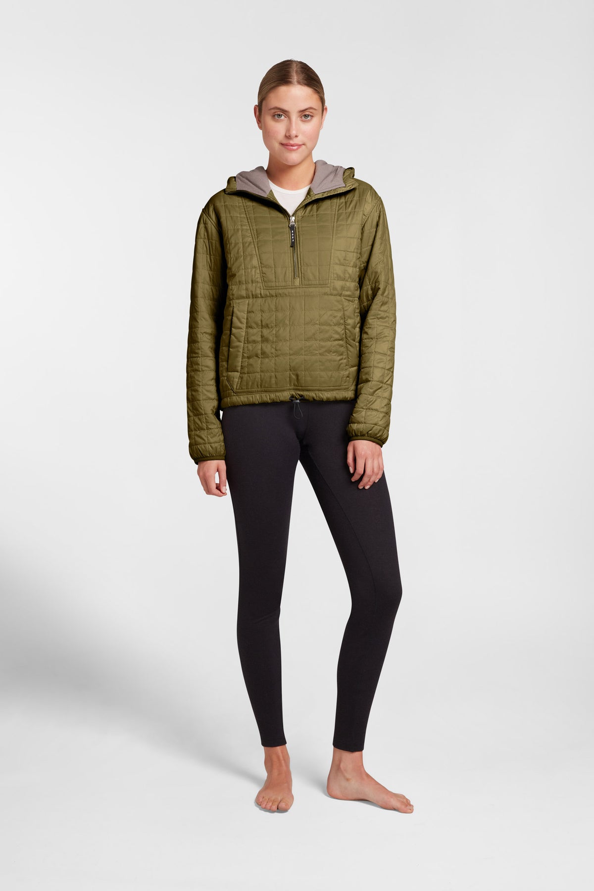Women's Pull Over Haven Hooded Jacket - Field Green