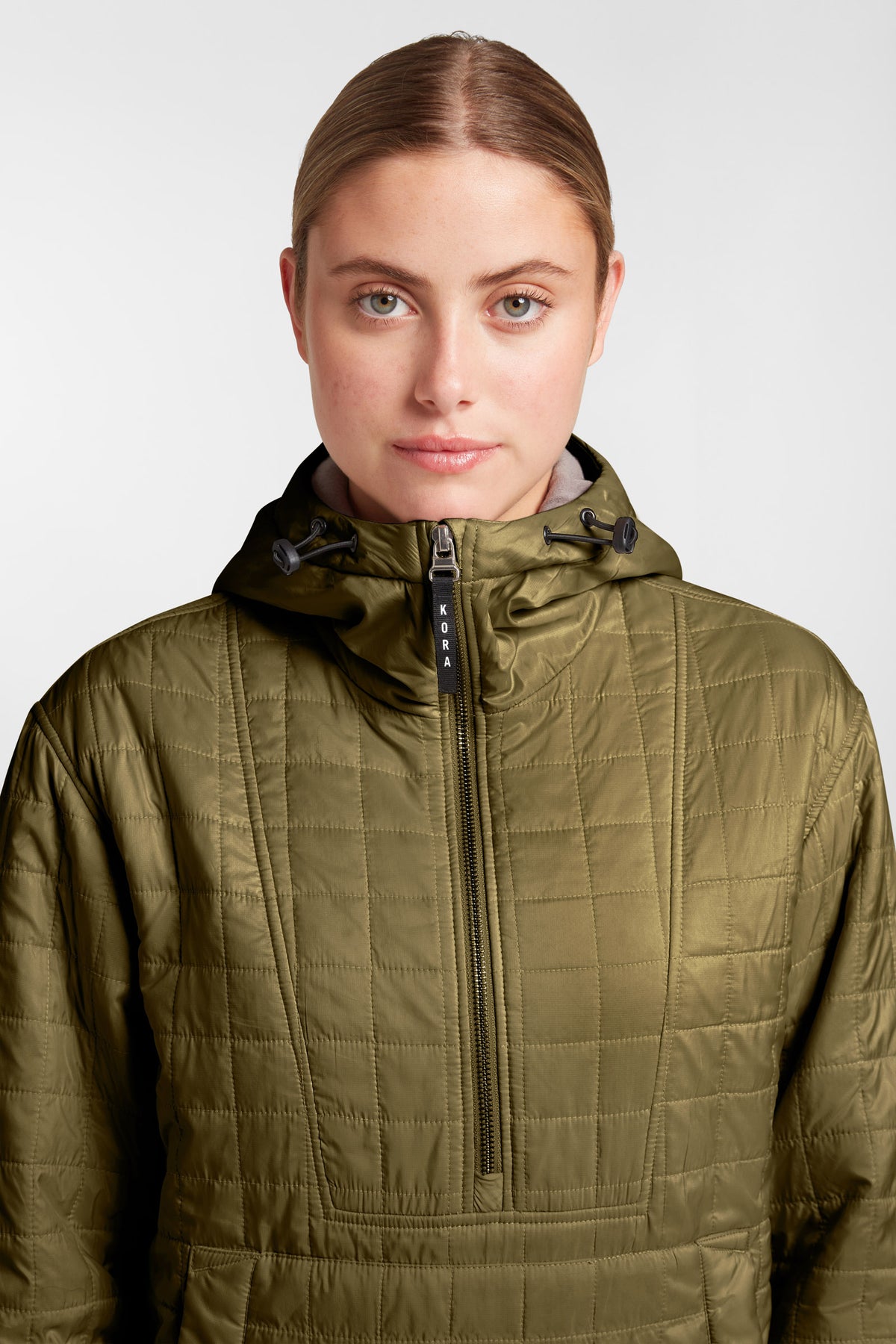 Women's Pull Over Haven Hooded Jacket - Field Green