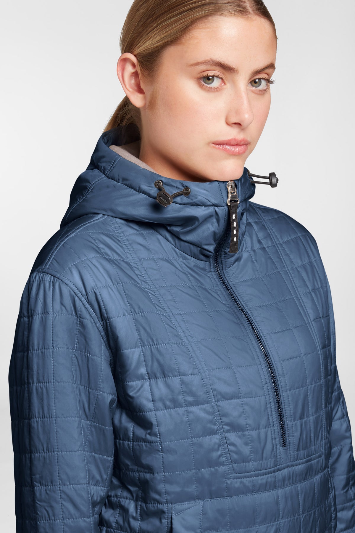 Women's Pull Over Haven Hooded Jacket - Midnight Blue
