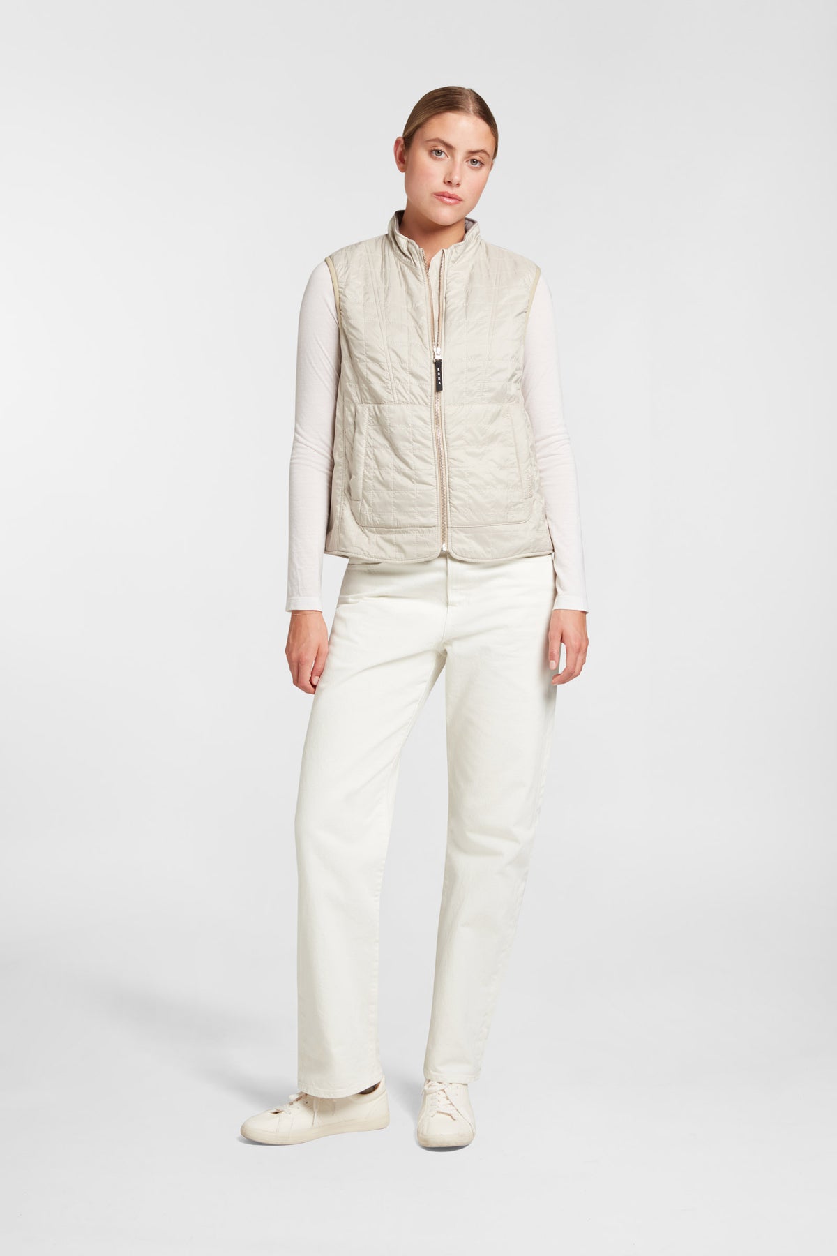 Women's Sleeveless Vest - Bone