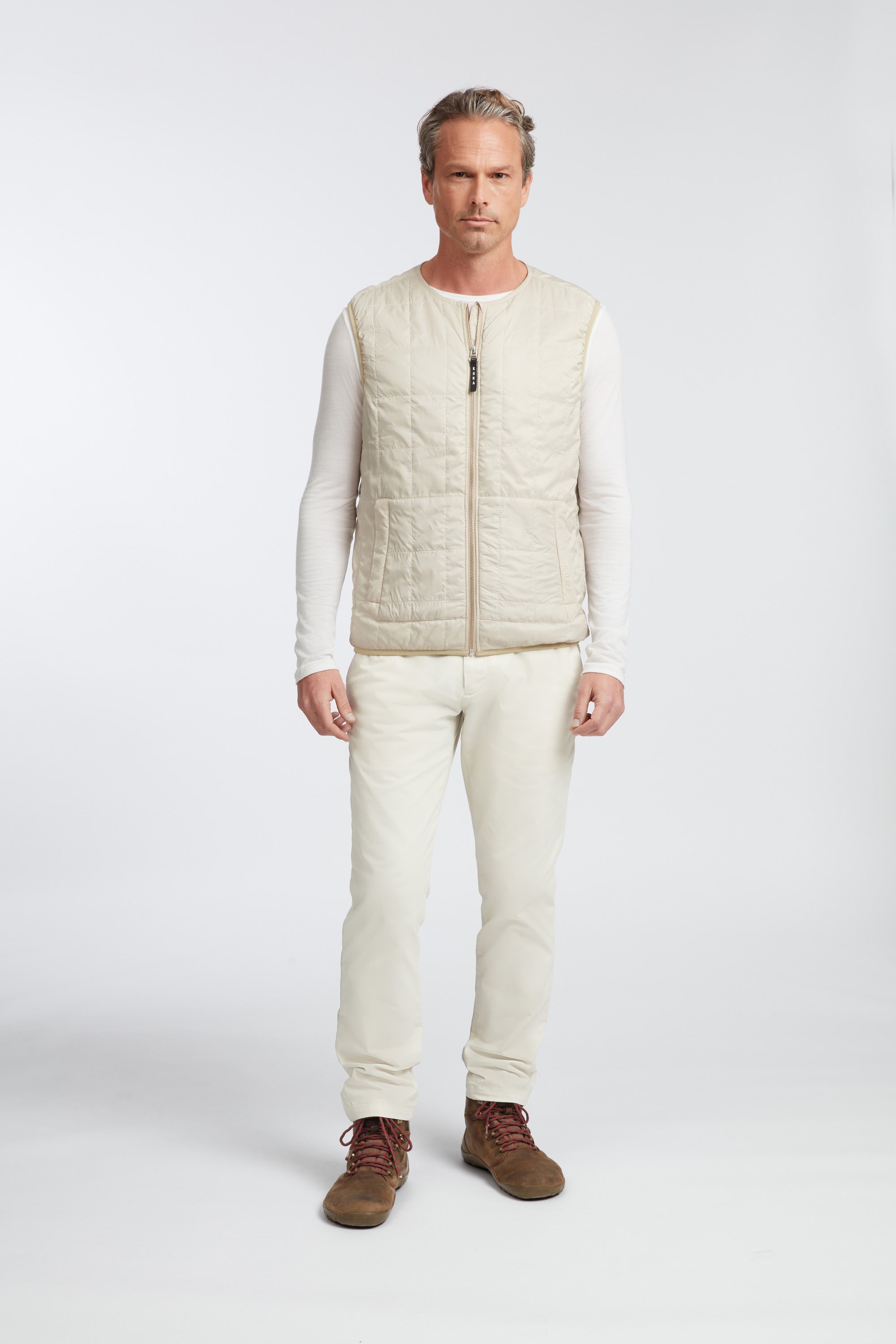 Men's Haven Sleeveless Vest - Bone