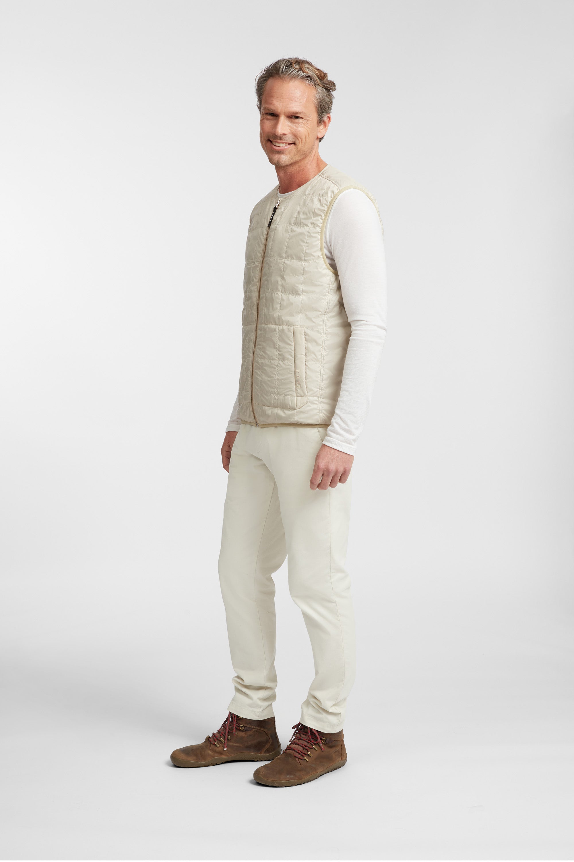 Men's Haven Sleeveless Vest - Bone